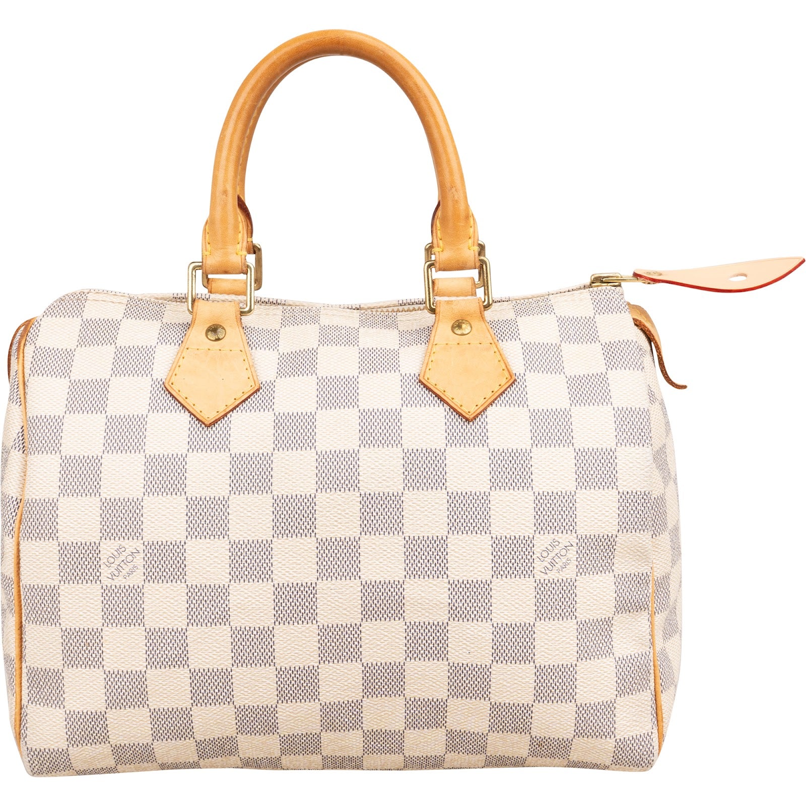 Louis Vuitton Monogram Damier Azur Speedy 25 Boston Bag