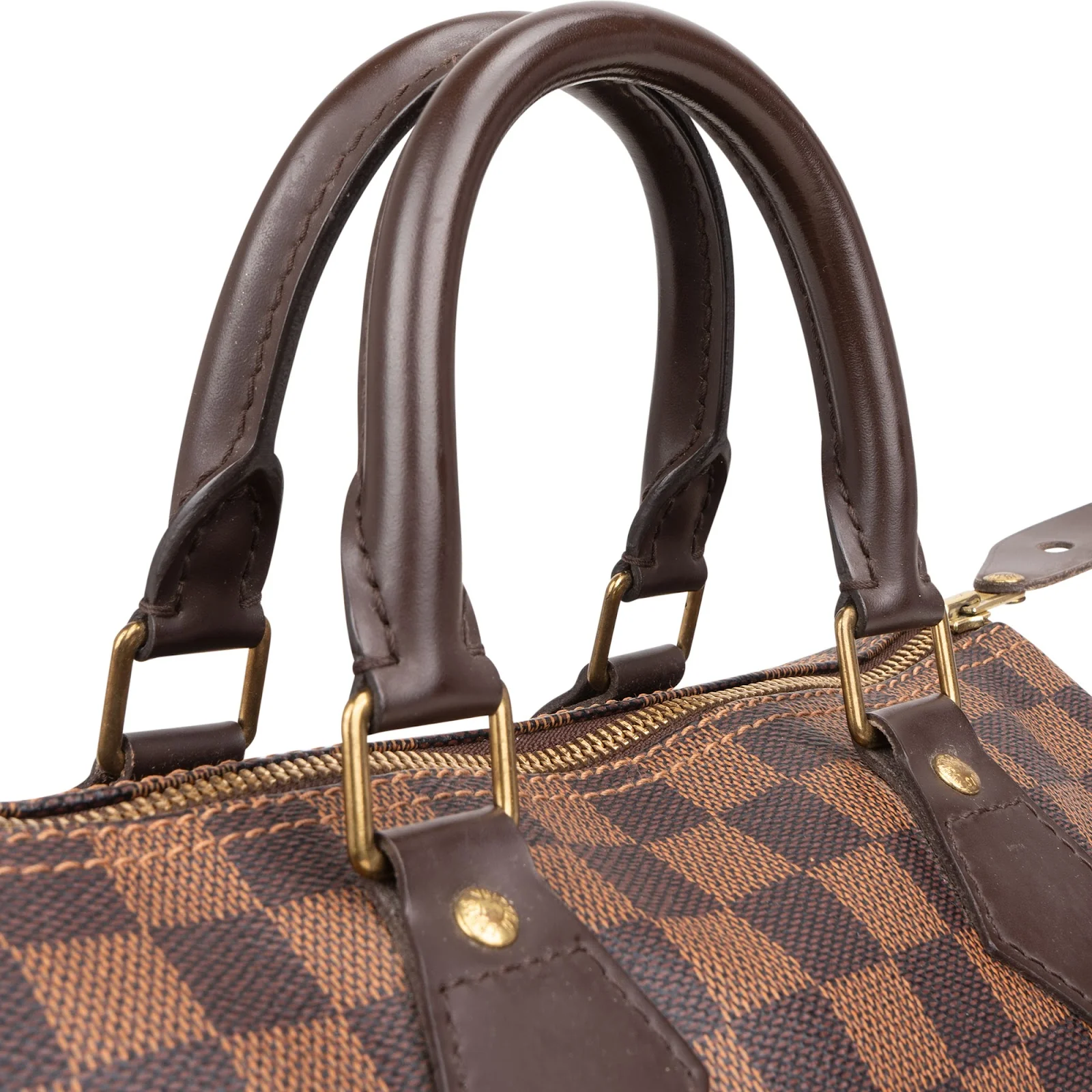 Louis Vuitton Monogram Damier Ebene Speedy 25 Boston Bag