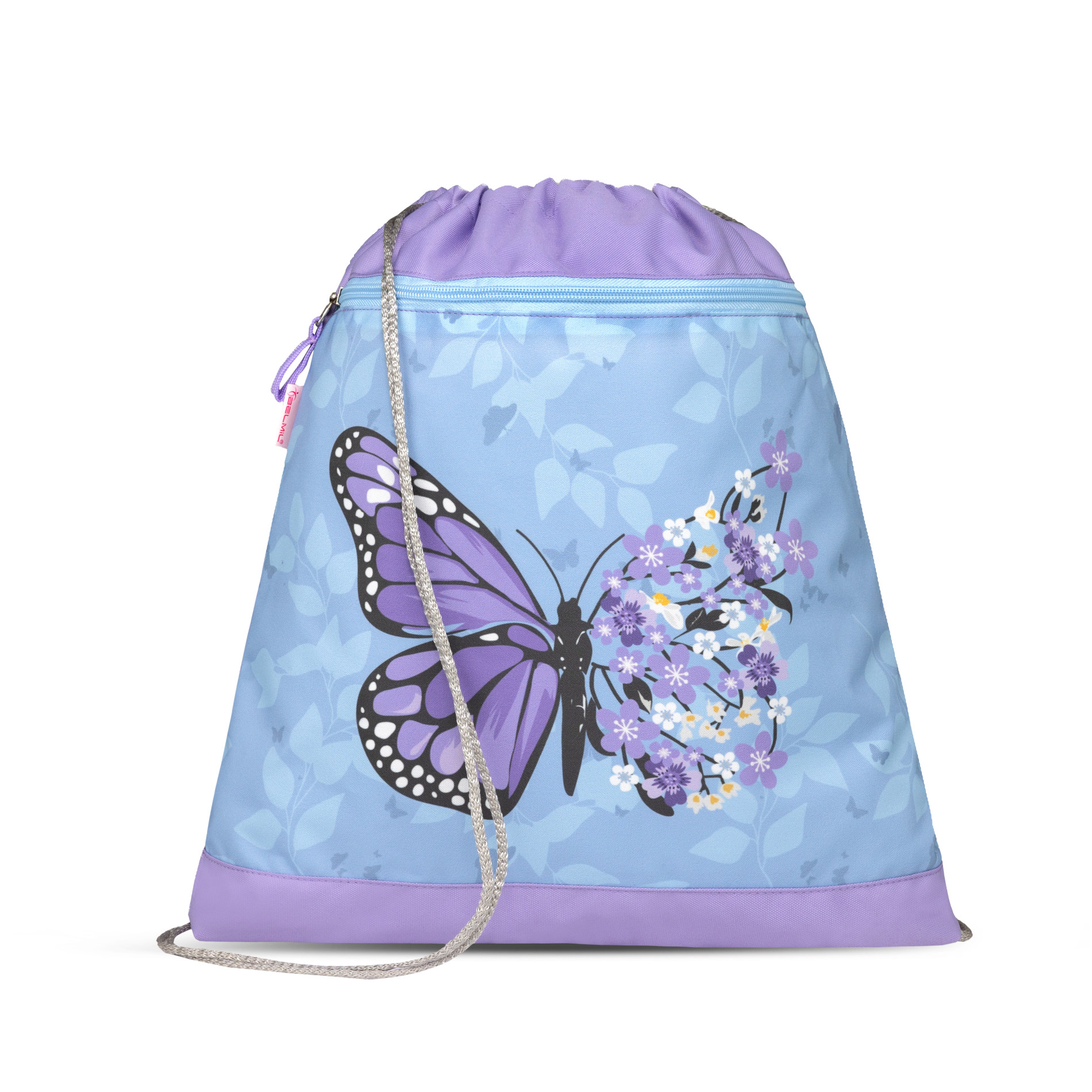 Classy ergonomisches Schulranzenset 4tlg. - Purple Blue Butterfly