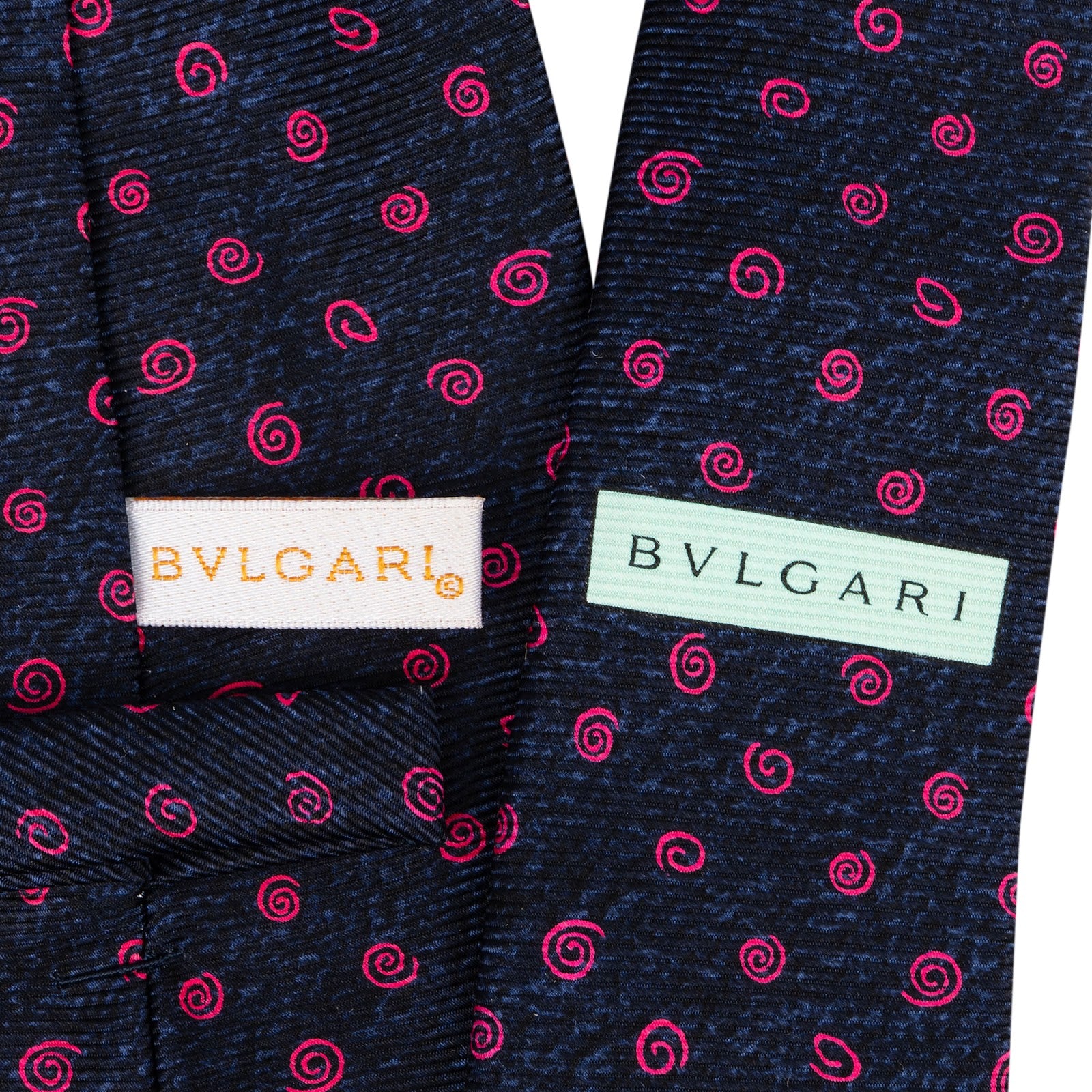 Bvlgari - Swirl Print Seidenkrawatte