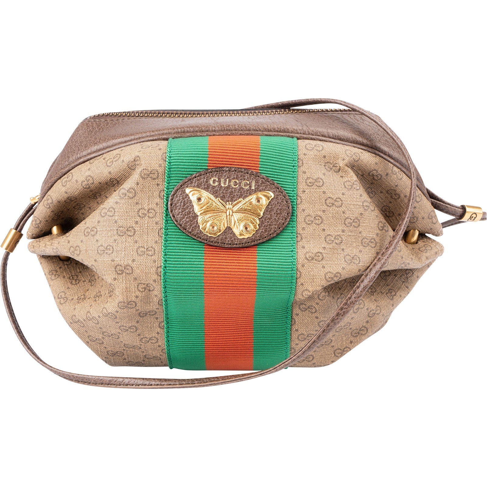 GUCCI – Monogram GG Butterfly Web-schoudertas