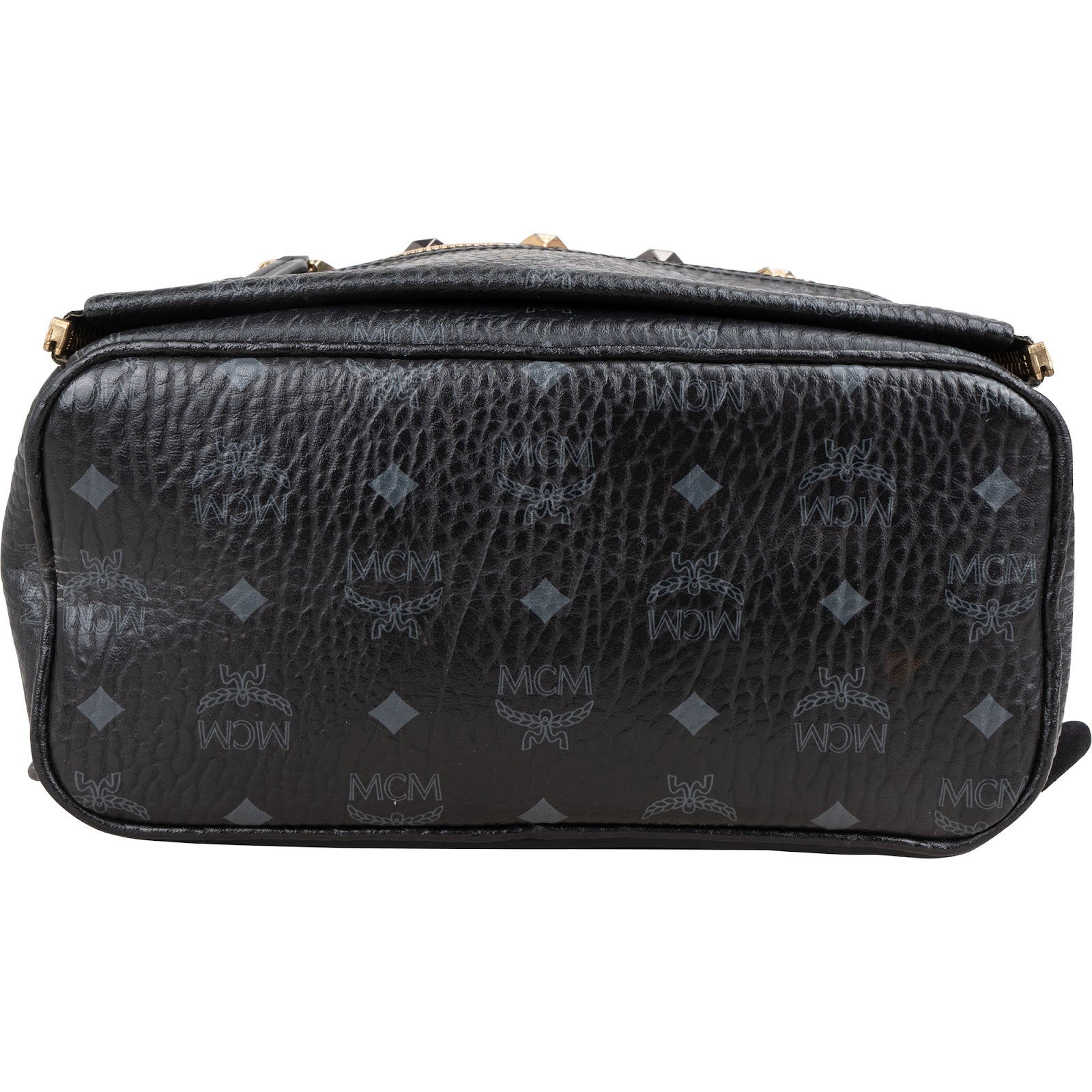 MCM Visetos Monogram Stark Studs Small 2 in 1 Rucksack