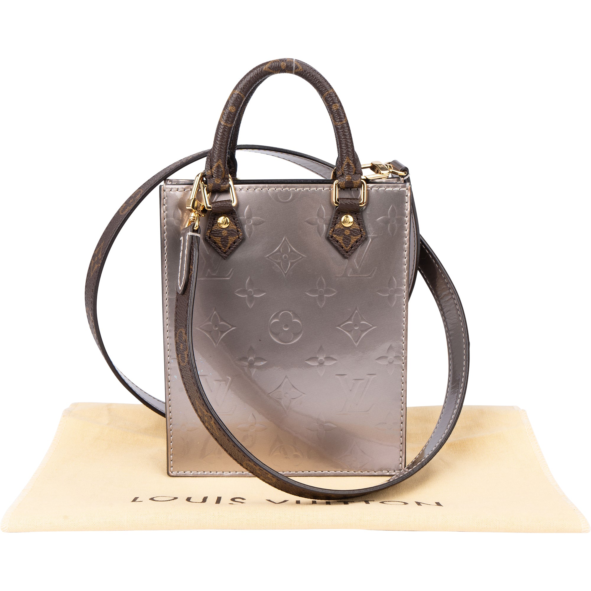 Louis Vuitton Vernis Monogram Petite Sac Plat