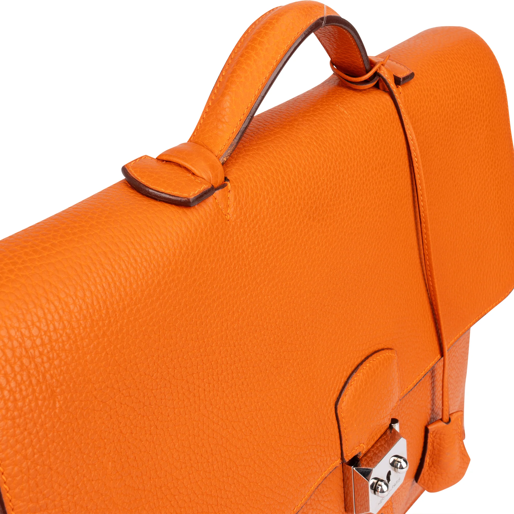 Hermès Orange Togo Leather Sac à Dépêches Business Bag