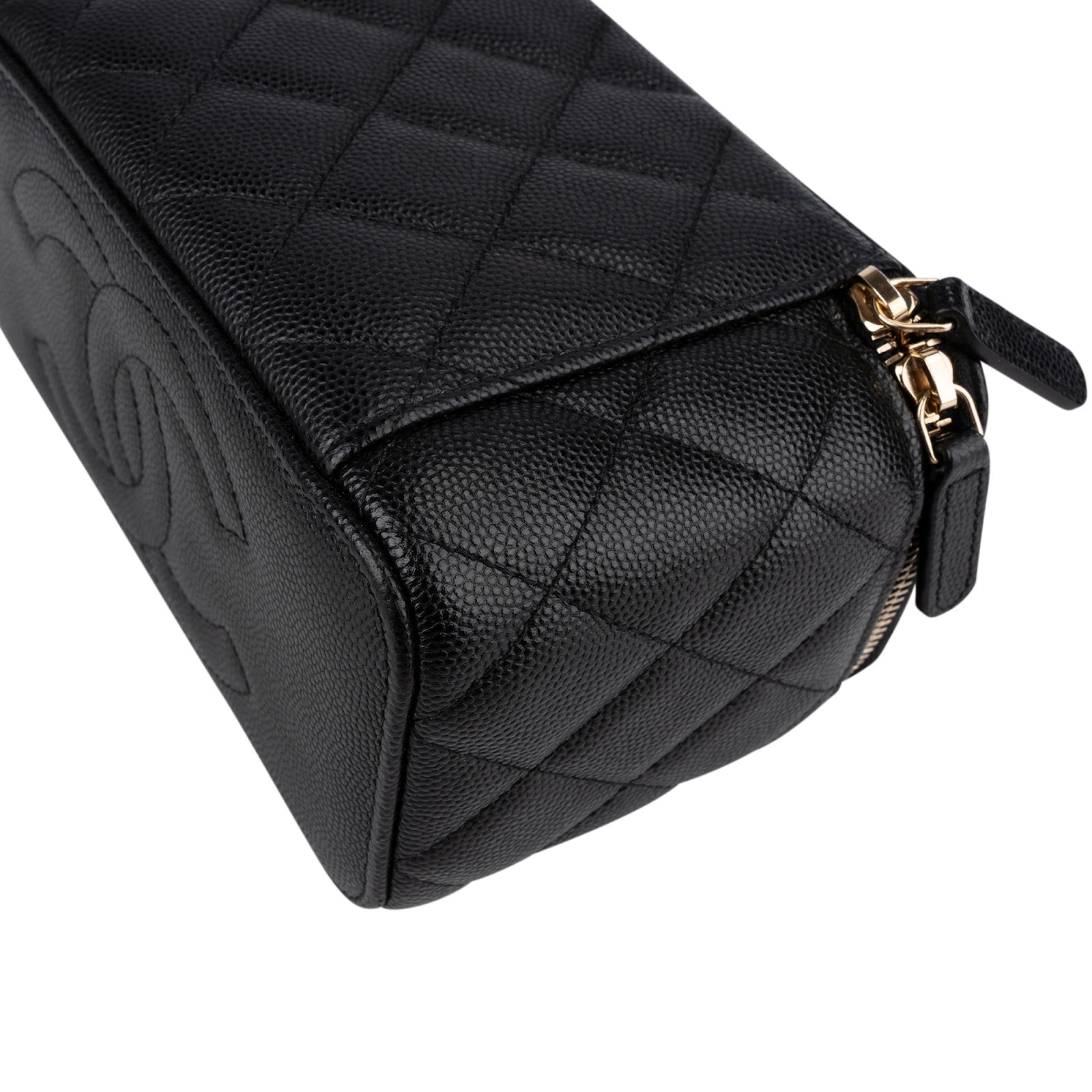Chanel - Quilted Caviar Leather Vanity Case
