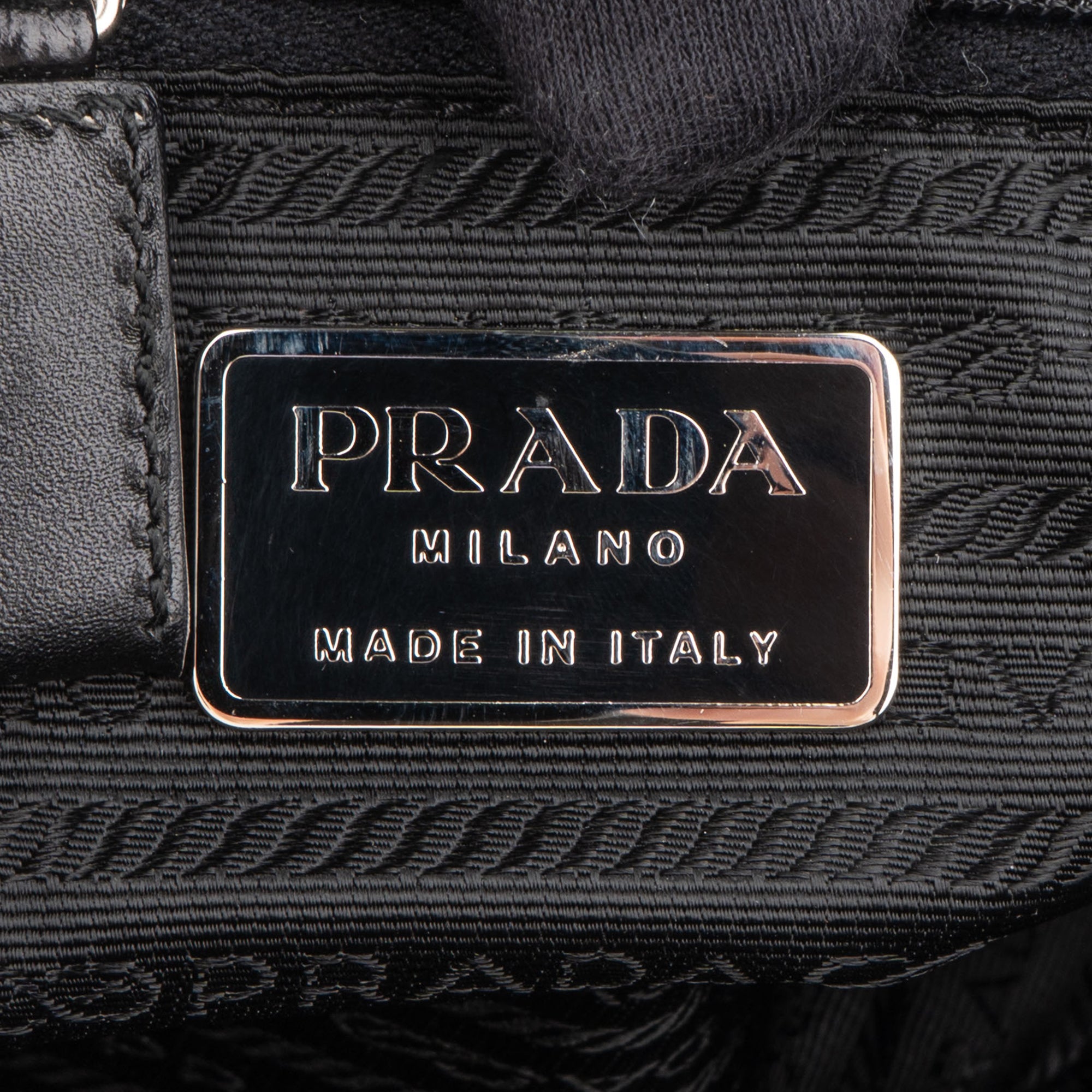 Prada Purple Nylon Triangle Handbag