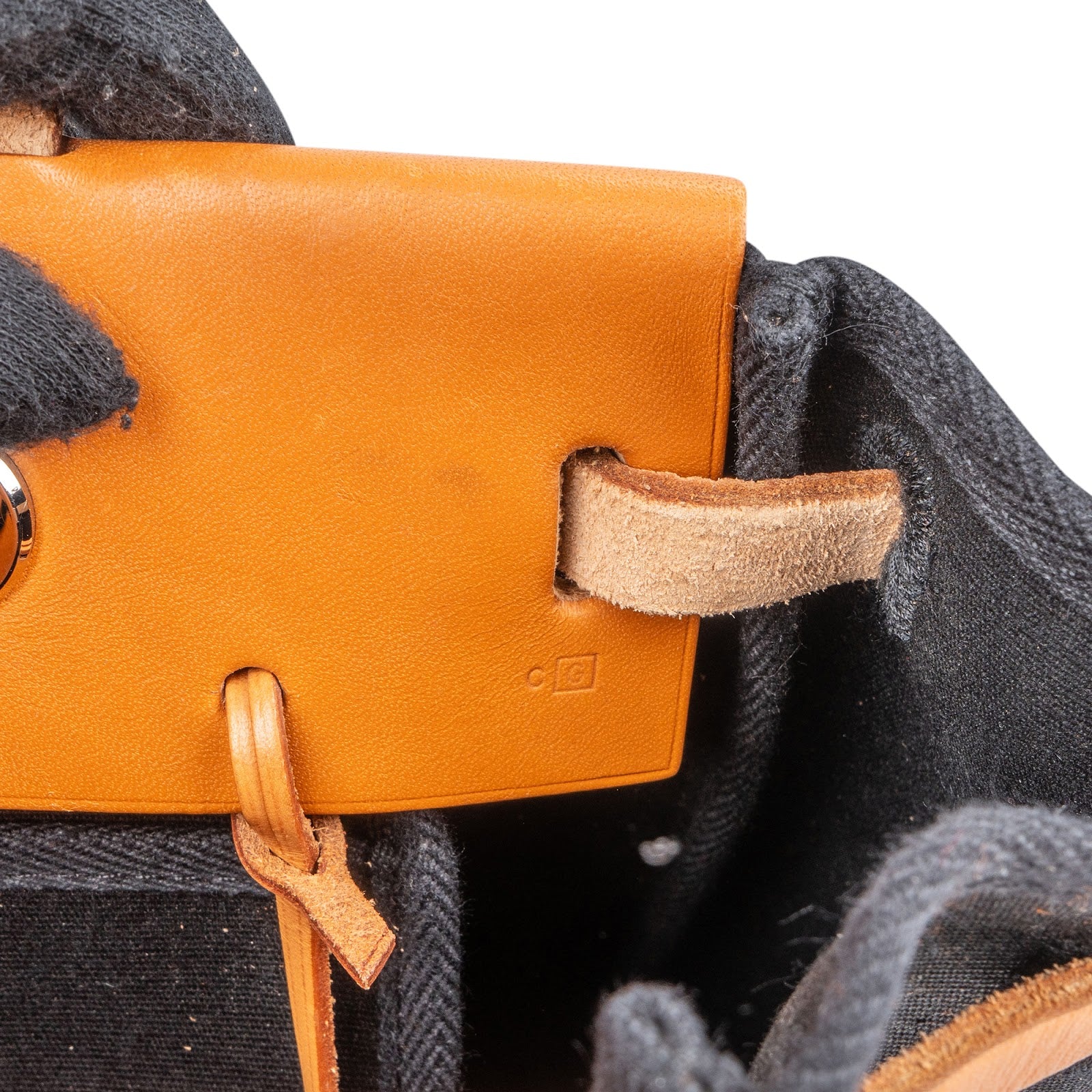 Borsa a tracolla Hermès Cabas PM in tela e pelle
