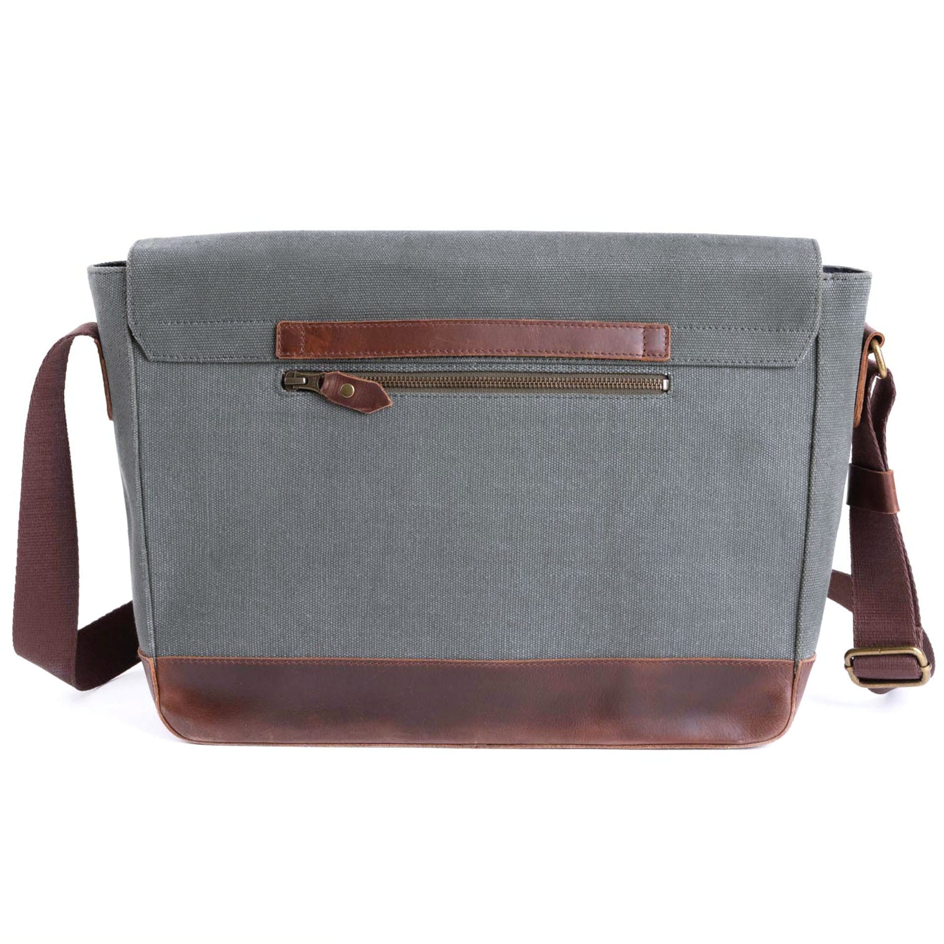 Messenger Bag Times Canvas - GREEN/BLU