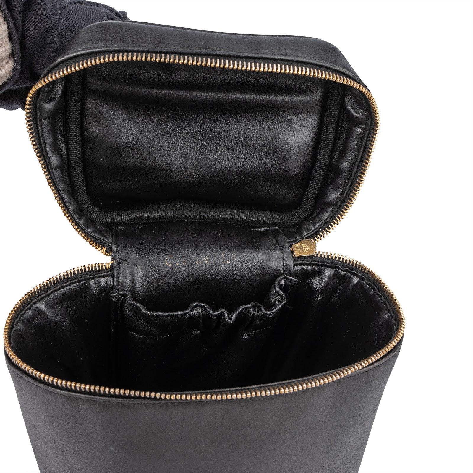 Sac à main « Vanity Case » en cuir d'agneau avec surpiqûres Chanel