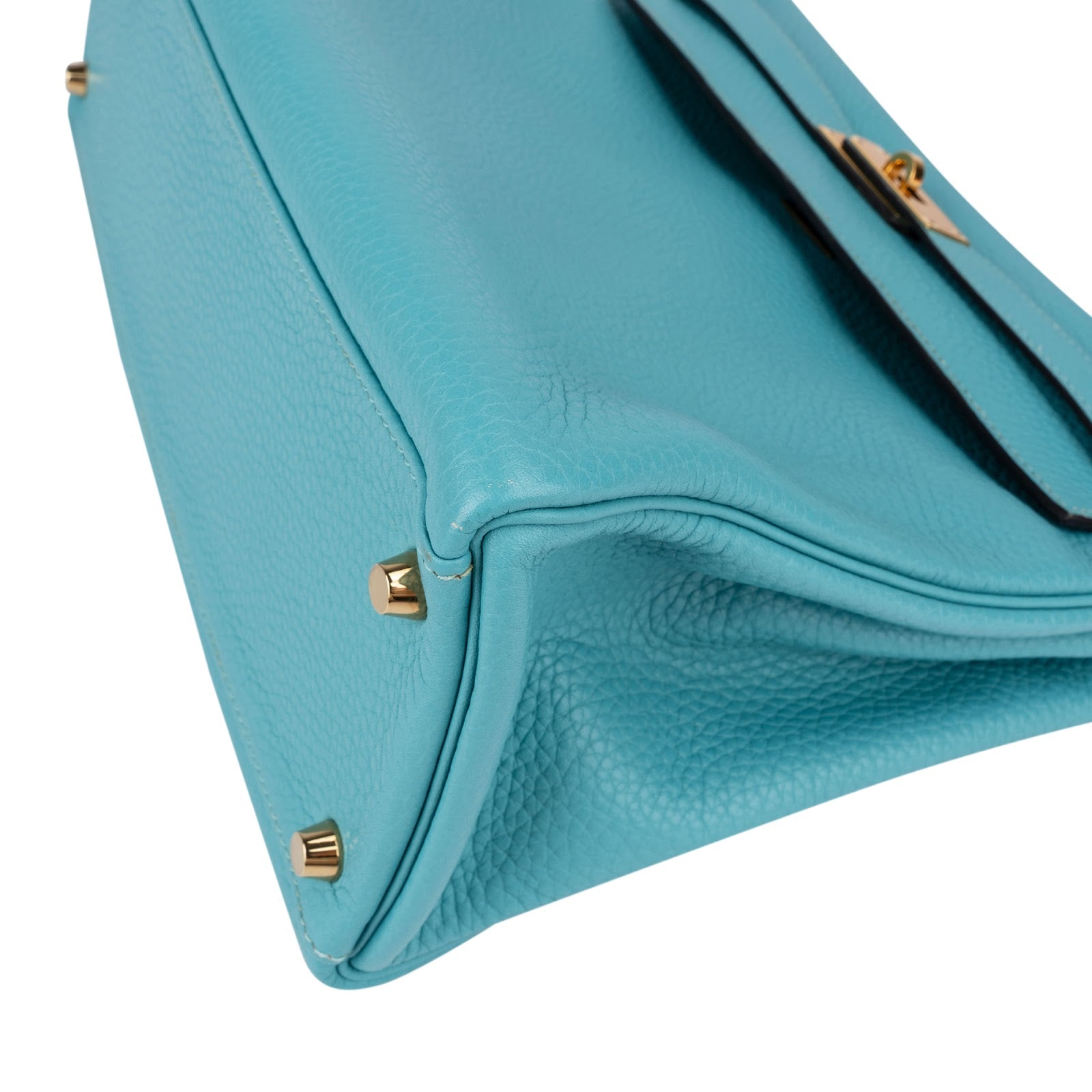 Hermès – Kelly 32 Handbag in Bleu Saint-Cyr