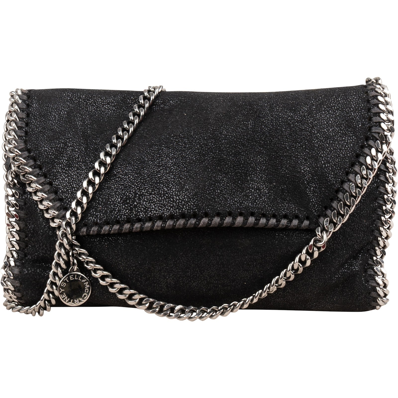 Stella McCartney Shaggy Falabella Fold Over Clutch