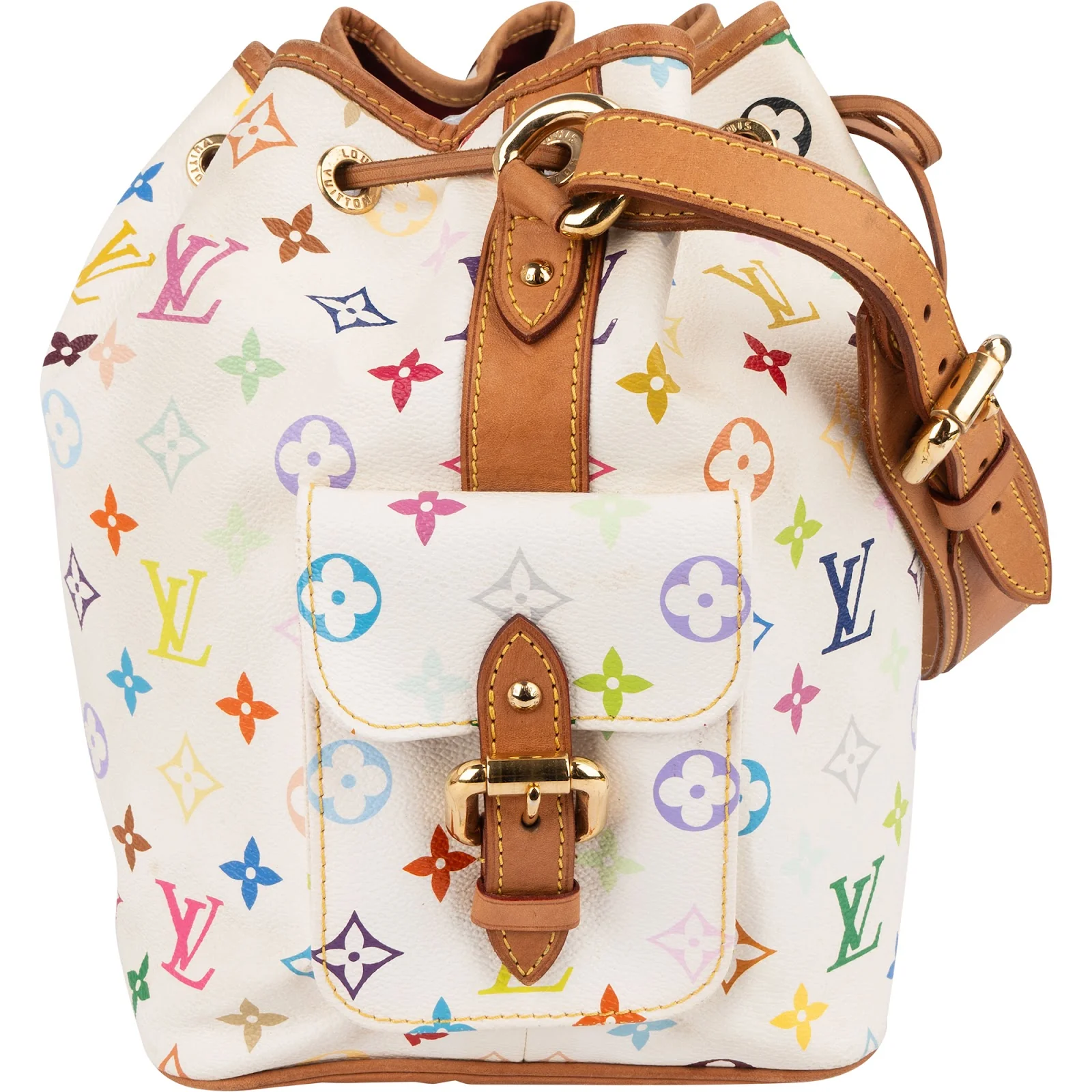 Louis Vuitton Monogram Murakami Multicolor Canvas Sac Noé Petit Shoulder Bag