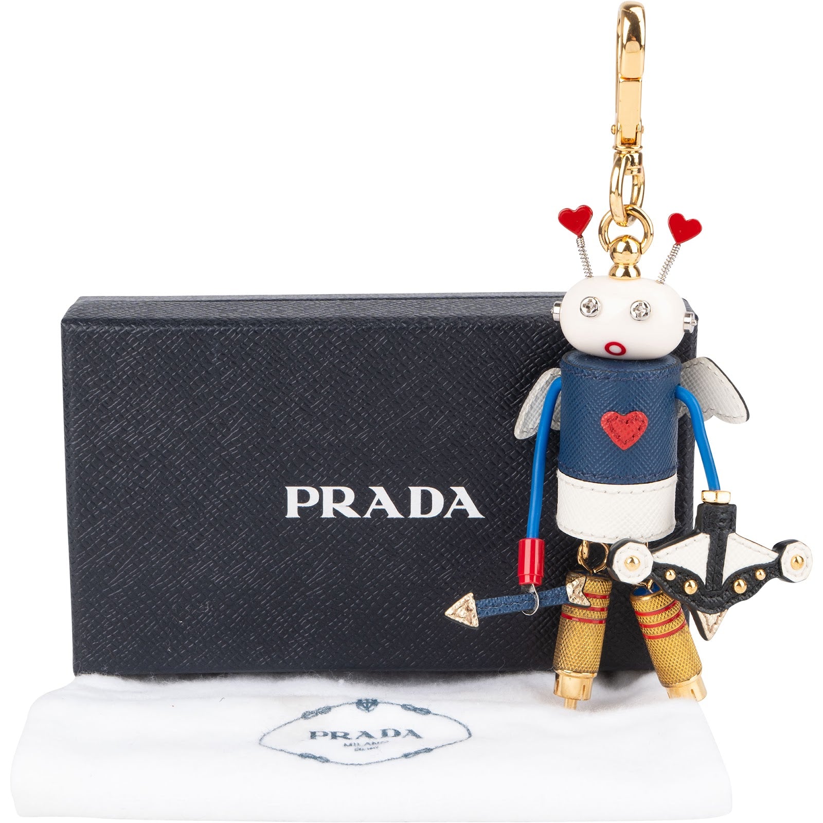 Prada - Metal Amor Cupido Robot Bag Charm Accessoires