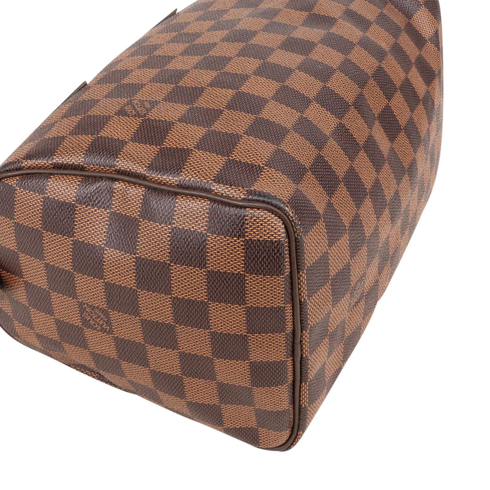 Louis Vuitton Monogram Damier Ebene Speedy 25 Boston Bag