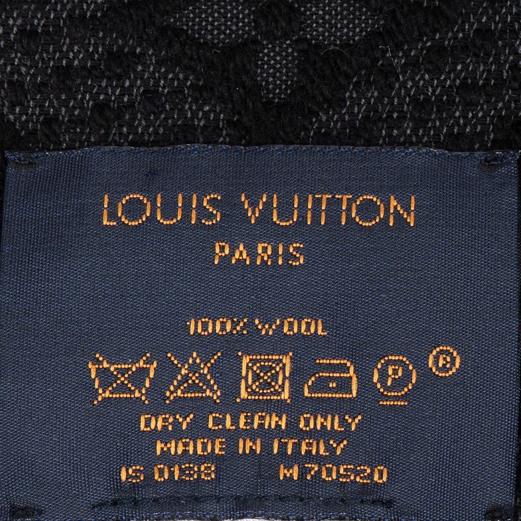Louis Vuitton Wool Monogram Classic Schal Scarf