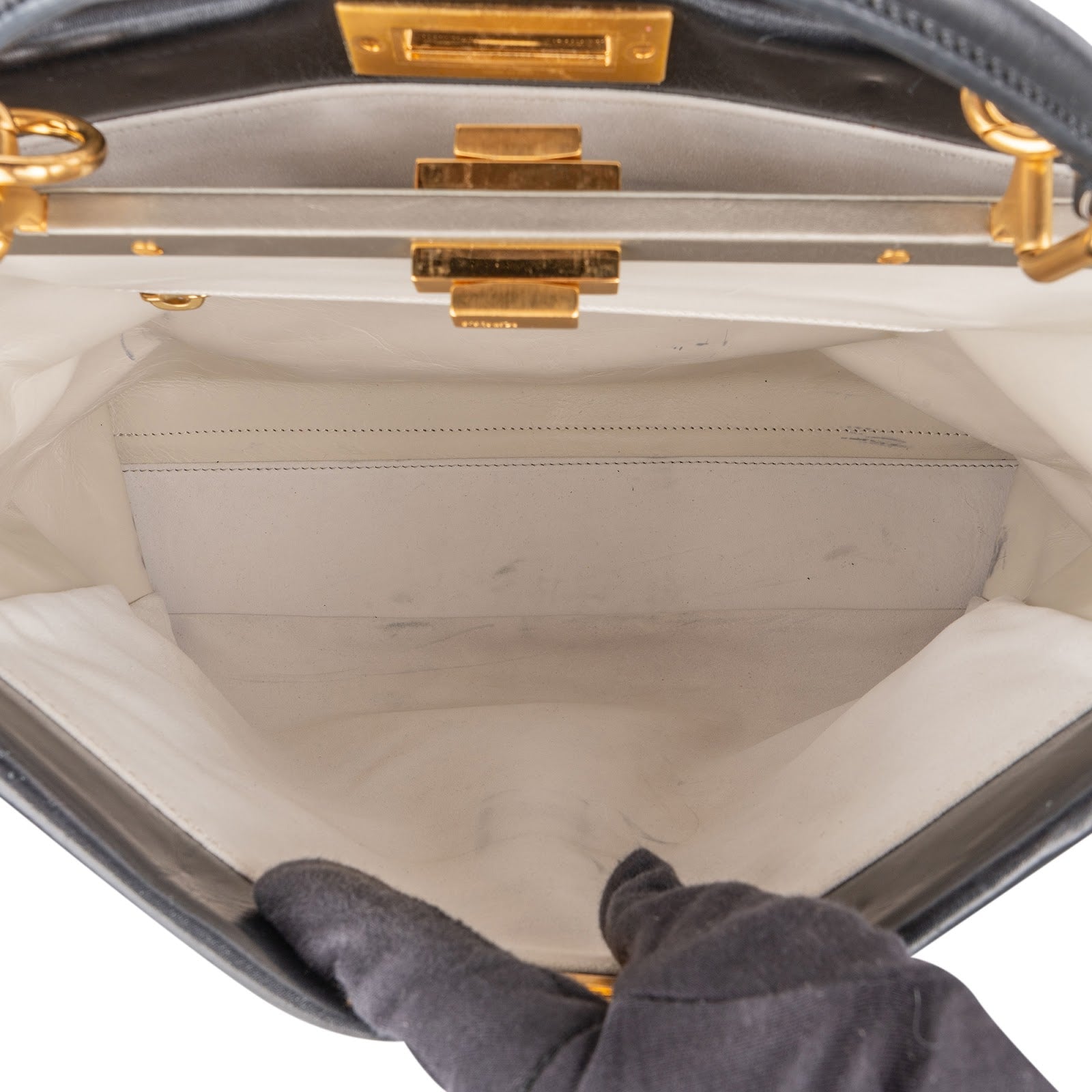 Sac à main Peekaboo Fendi en denim brodé de motifs floraux, édition limitée