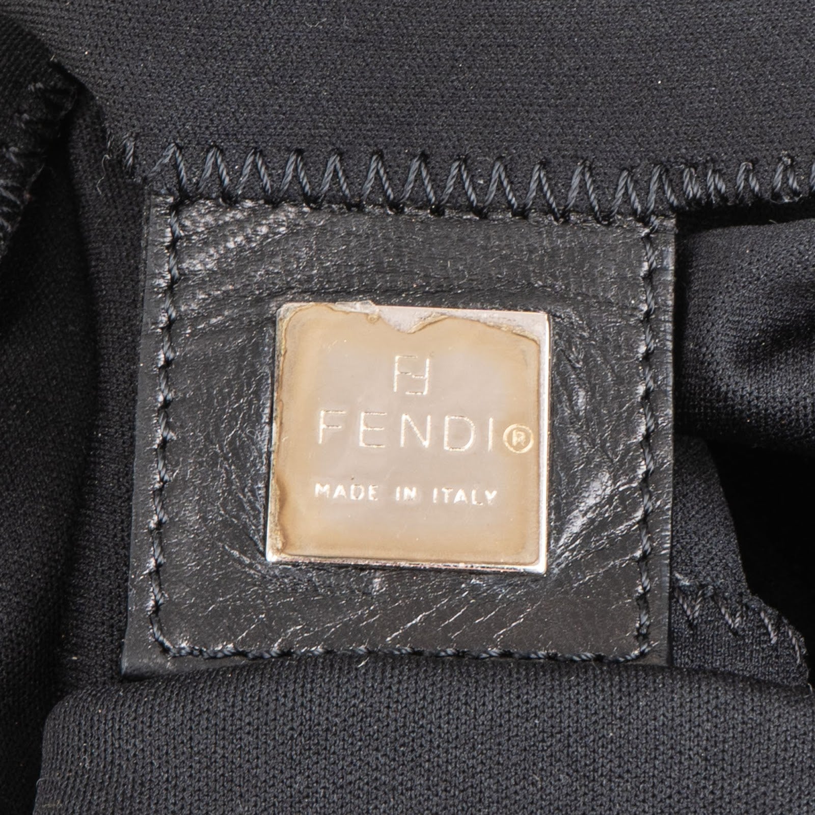 Fendi - FF Cotton Baguette Shoulder Bag