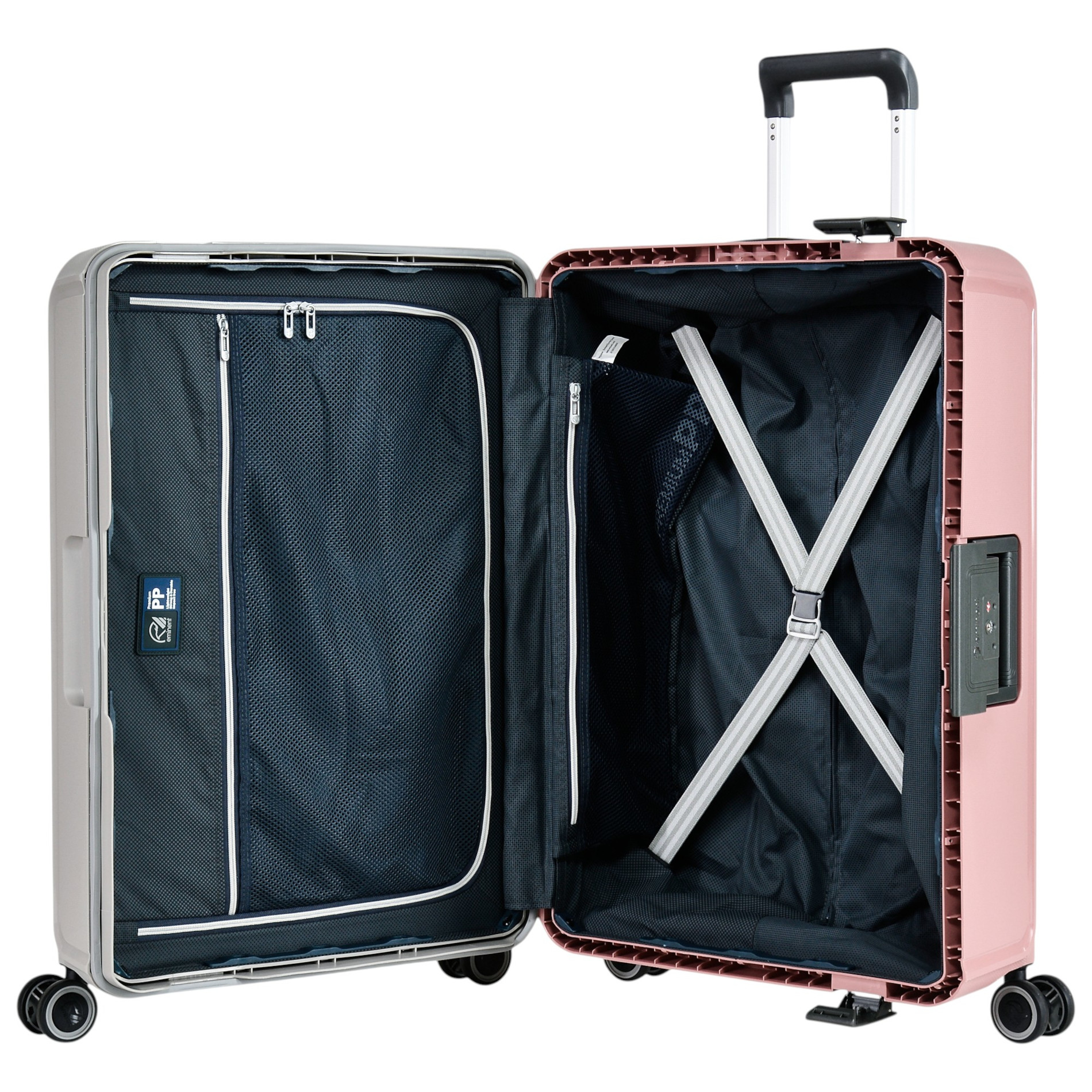 VERTICA Trolley M Special Edition (68cm) - grau/rosa