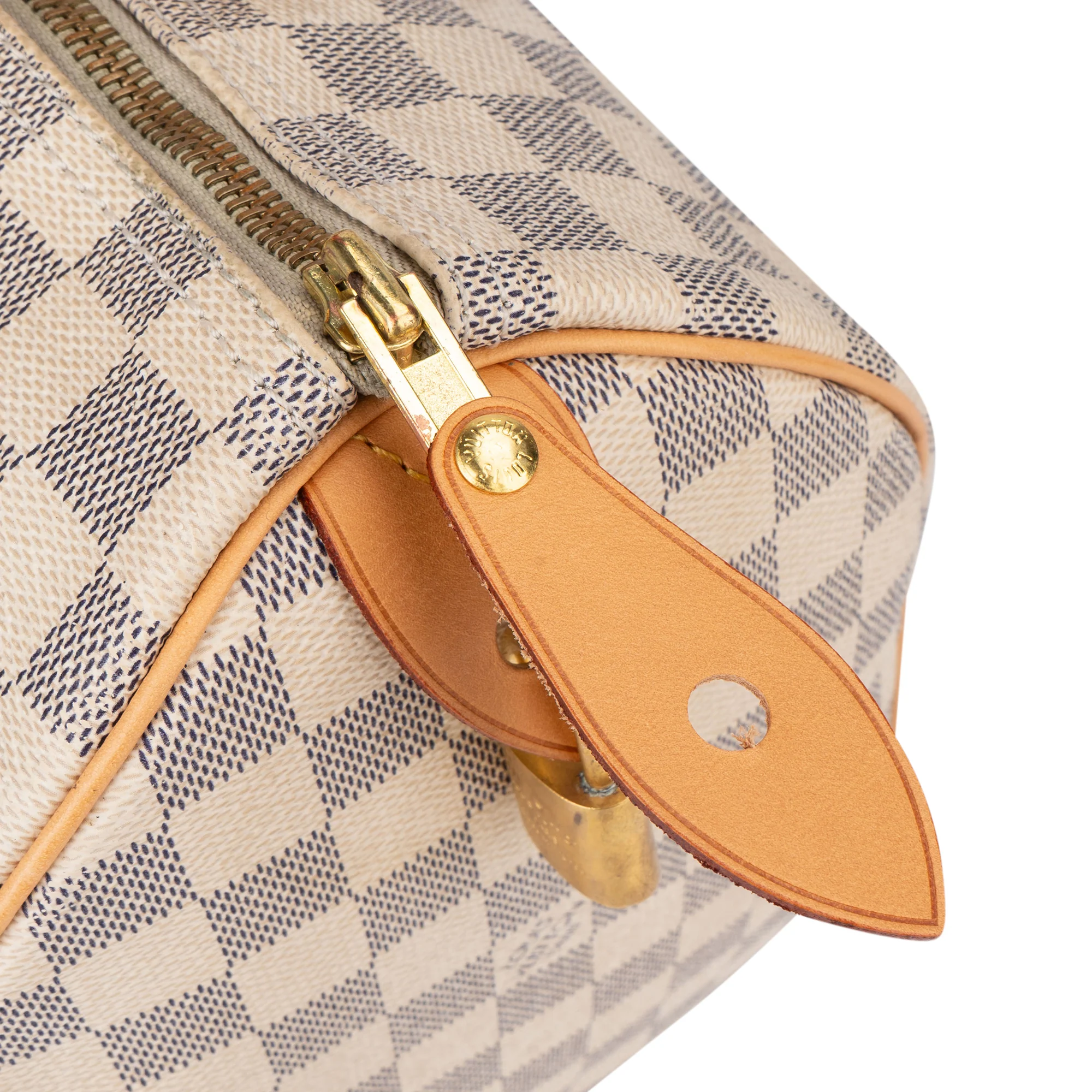 Louis Vuitton Damier Azur Monogram Speedy 30 Boston Bag