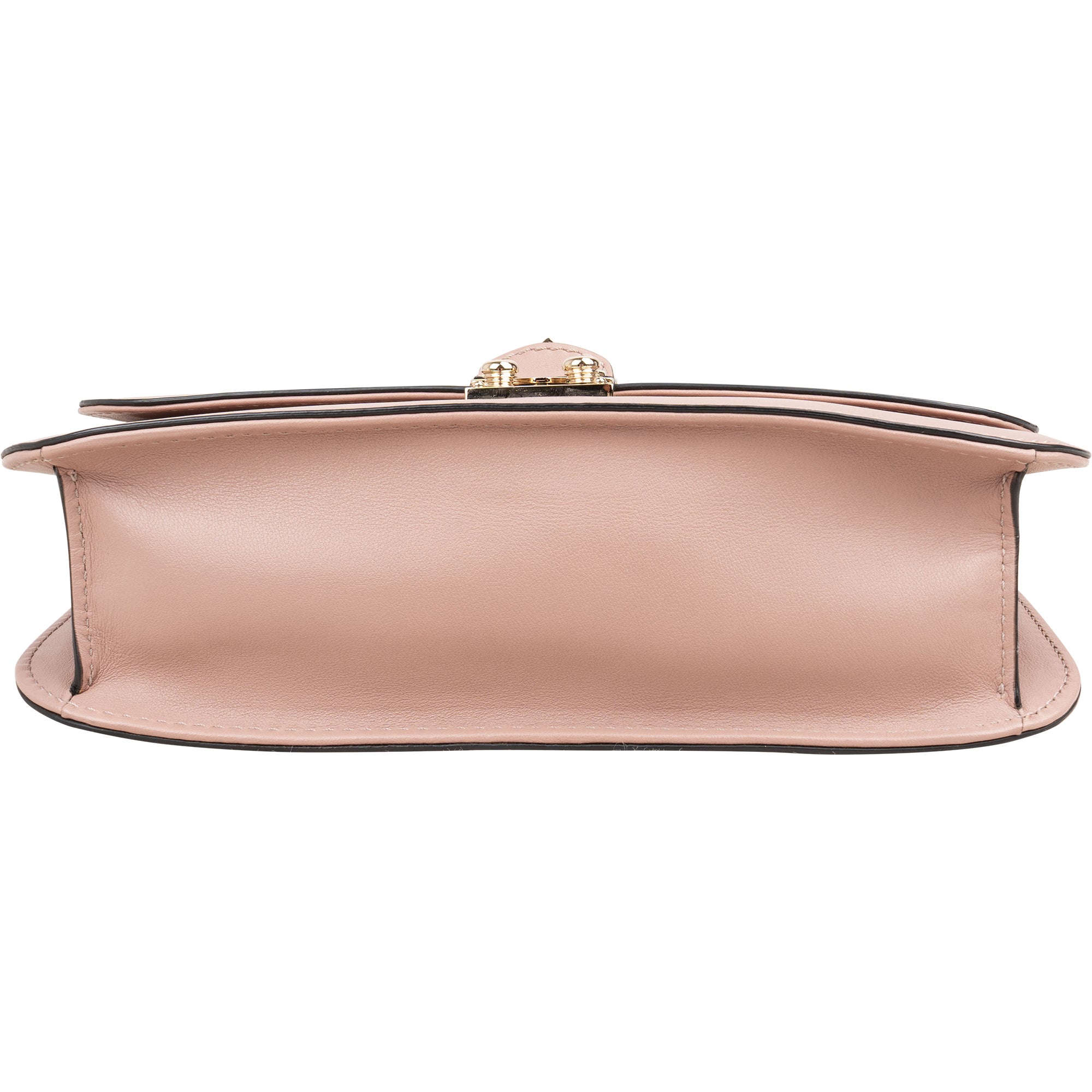 Valentino Garavani Calfskin Leather Rockstud Glam Lock Crossbody Bag
