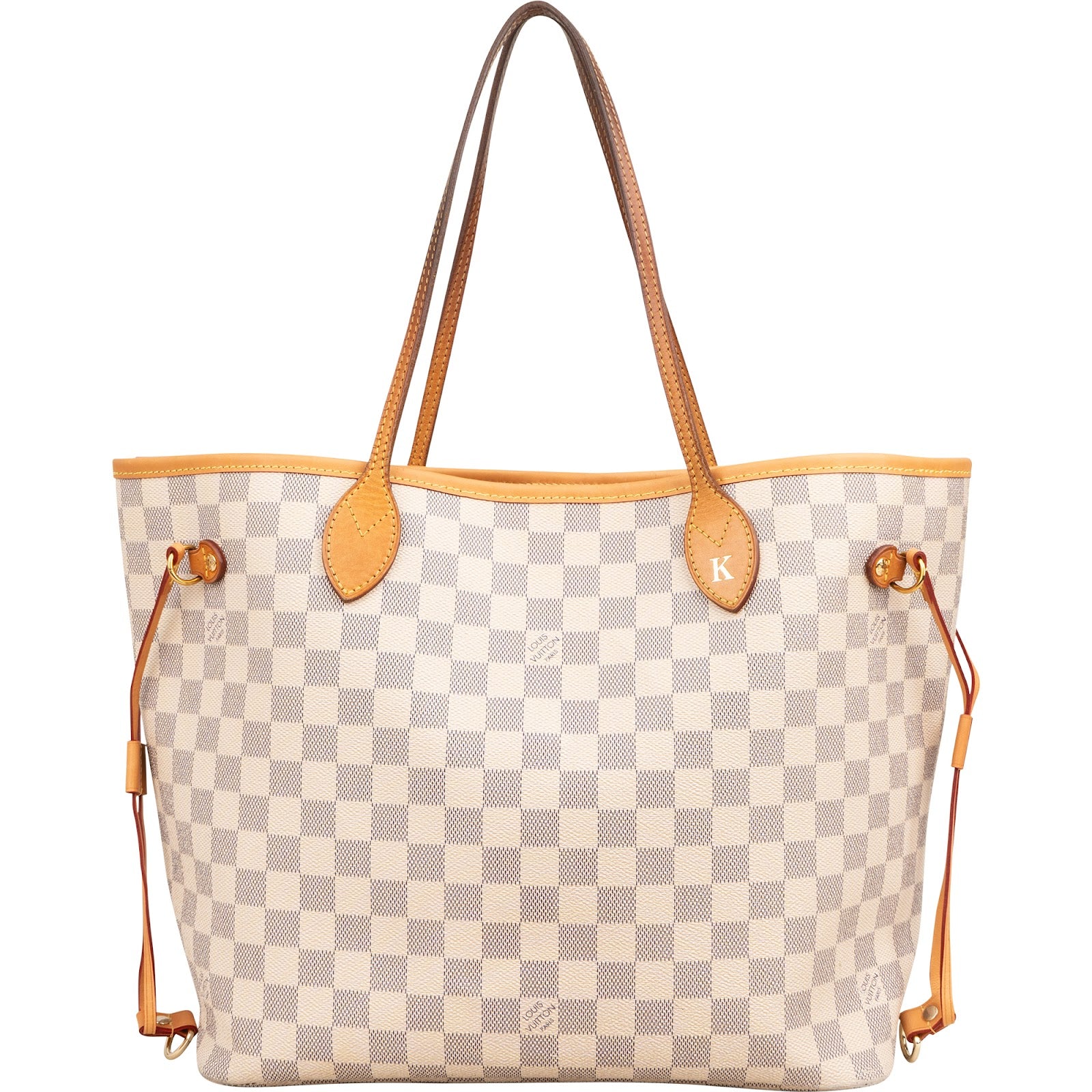 Torba na zakupy Louis Vuitton Neverfull MM z płótna Monogram Damier Azur