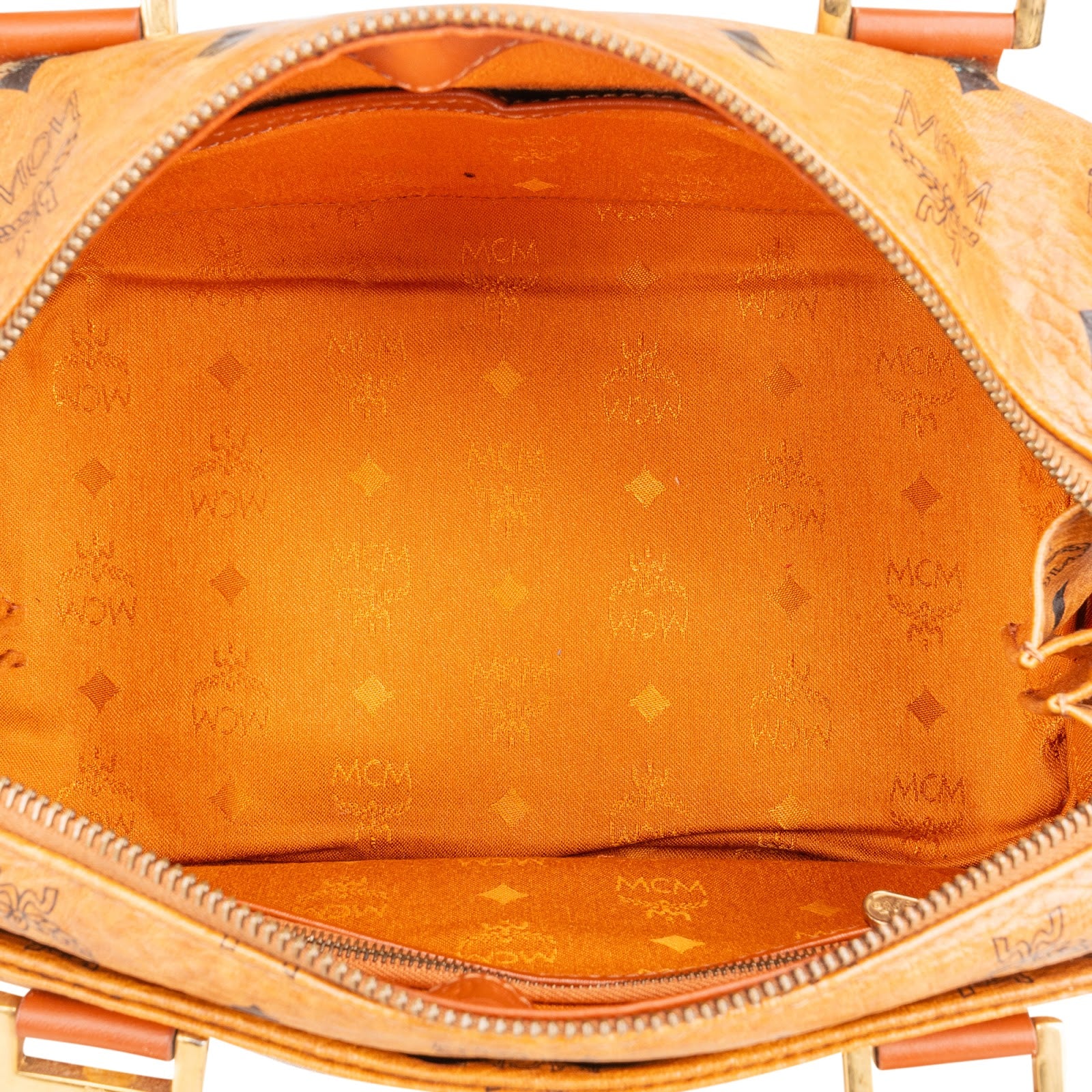 MCM Monogram Visetos Boston  Bag