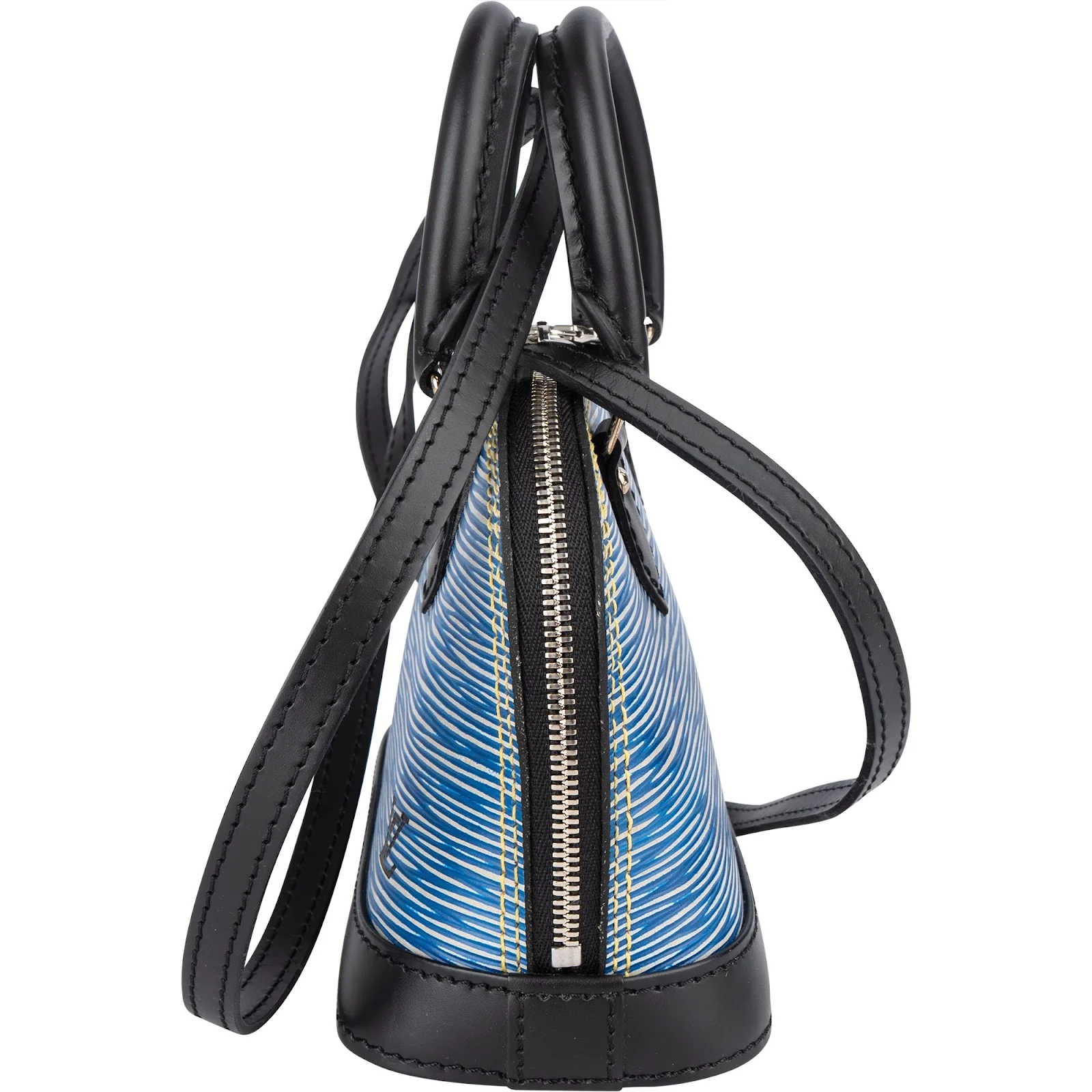 Louis Vuitton Blue Epi Leather Alma Nano Crossbody Bag