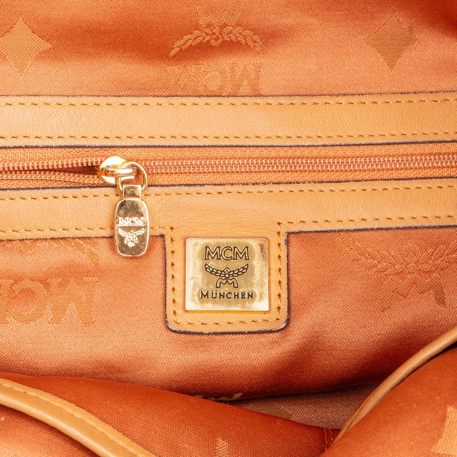 MCM Monogram Visetos Hobo Shopper Handbag