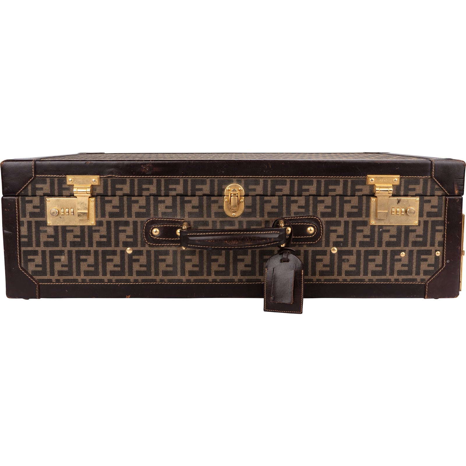 Fendi Monogram Zucca Canvas Vintage Koffer