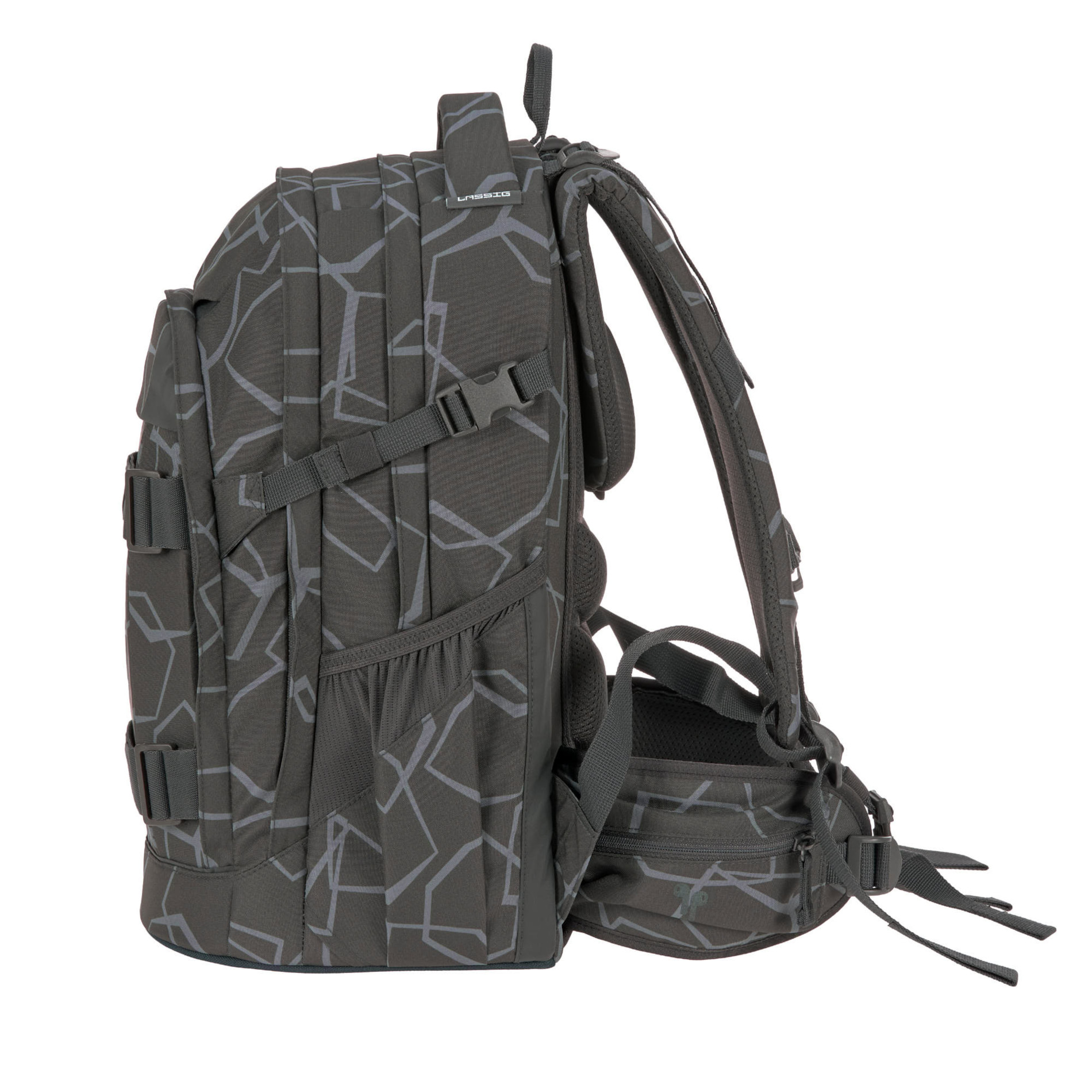 School Backpack Origin Bold - Edges Grey