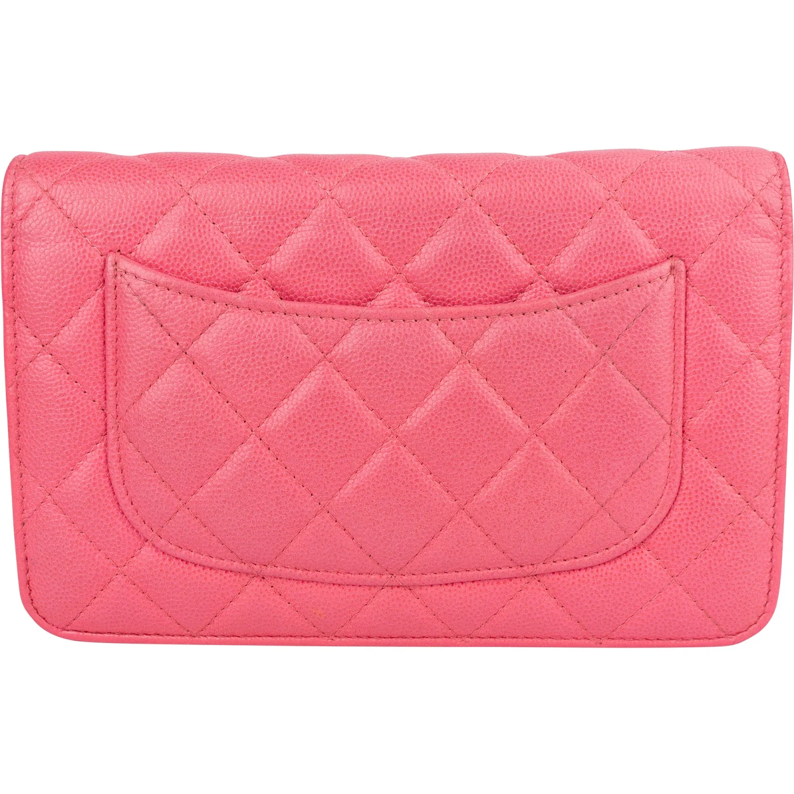 Chanel Quilted Caviar Leather Wallet On Chain Crossbody Bag