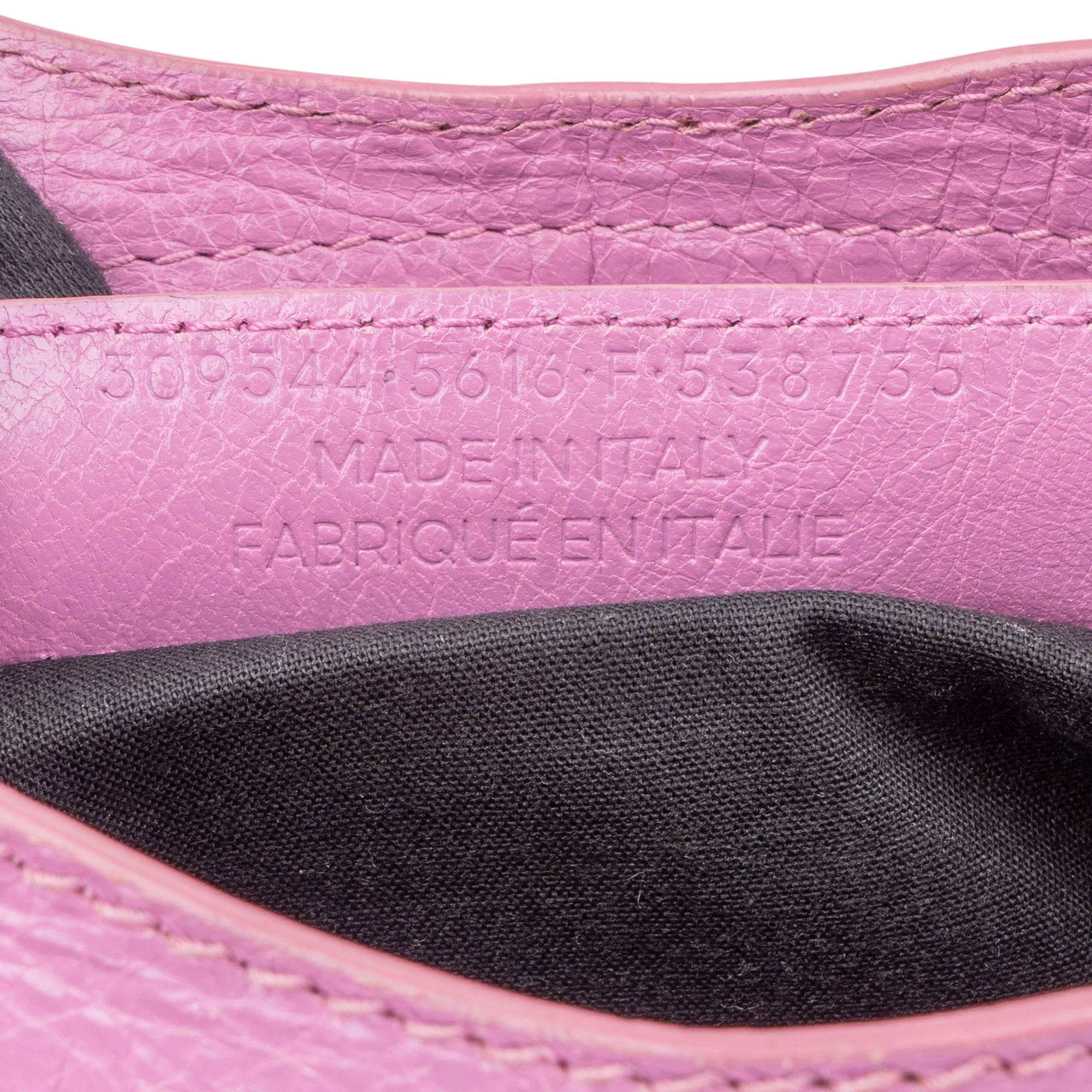 Balenciaga Pink Leather Mini City Handbag