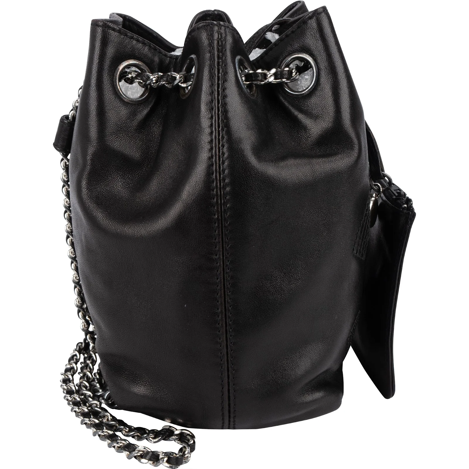 Chanel 22 Lambskin CC Small Drawstring Backpack