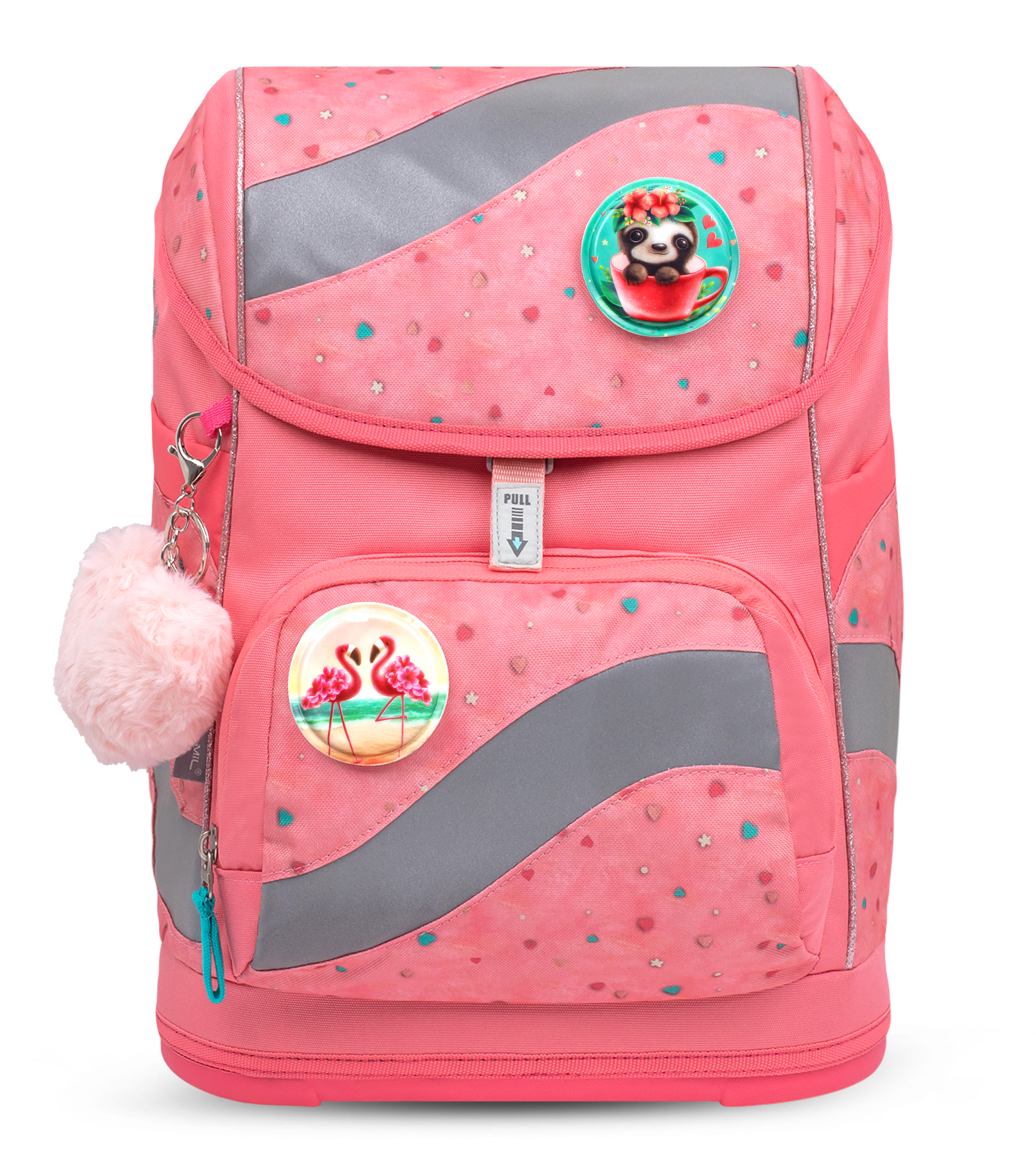 Smarty satchel set 5-piece with 6 patches - Blue Bird