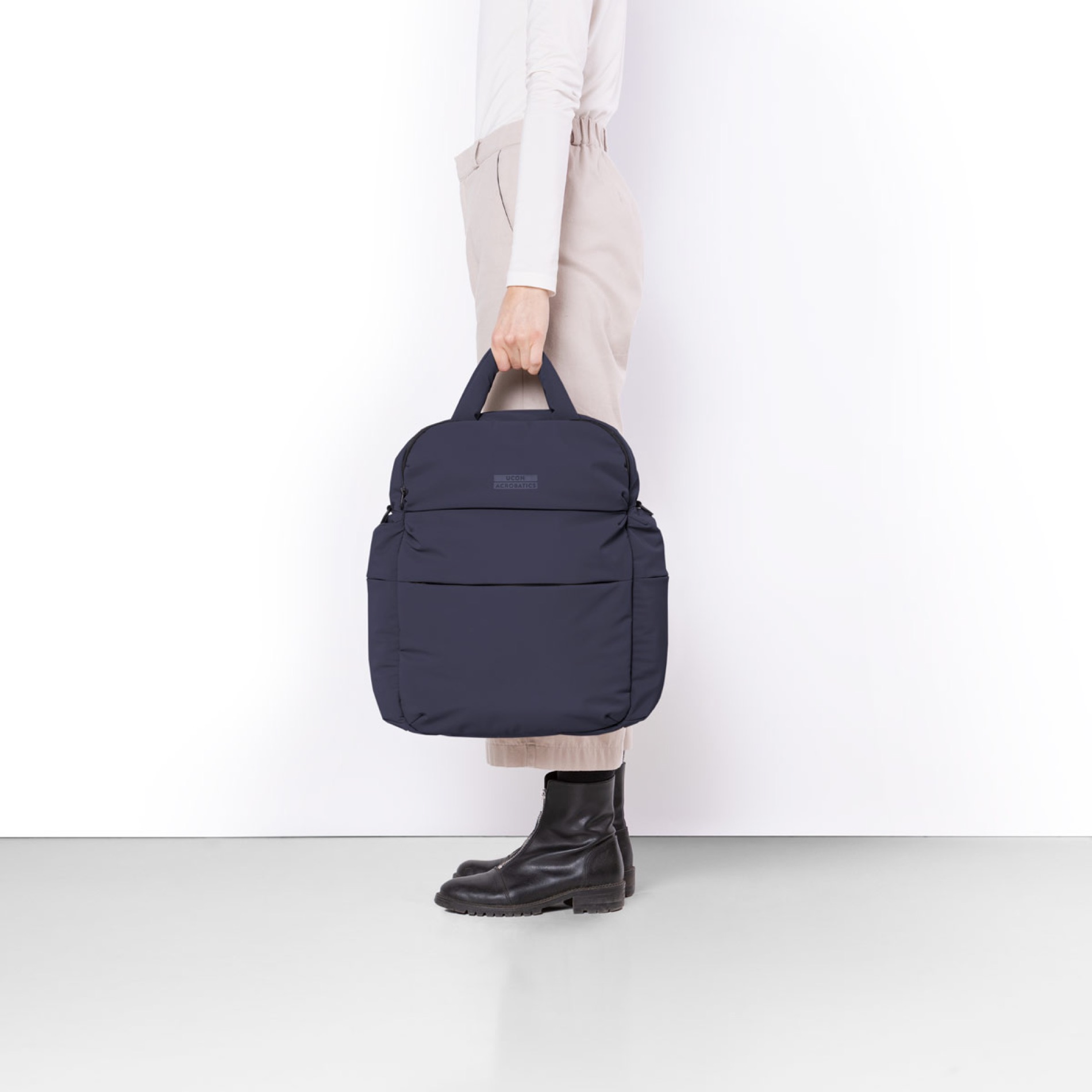 Posuto Puffy Backpack Moss - Dark Navy
