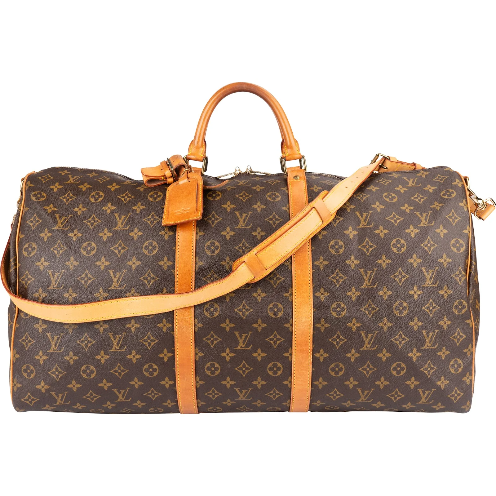 Louis Vuitton Monogram Canvas Keepall 60 Bandoulière Reisetasche