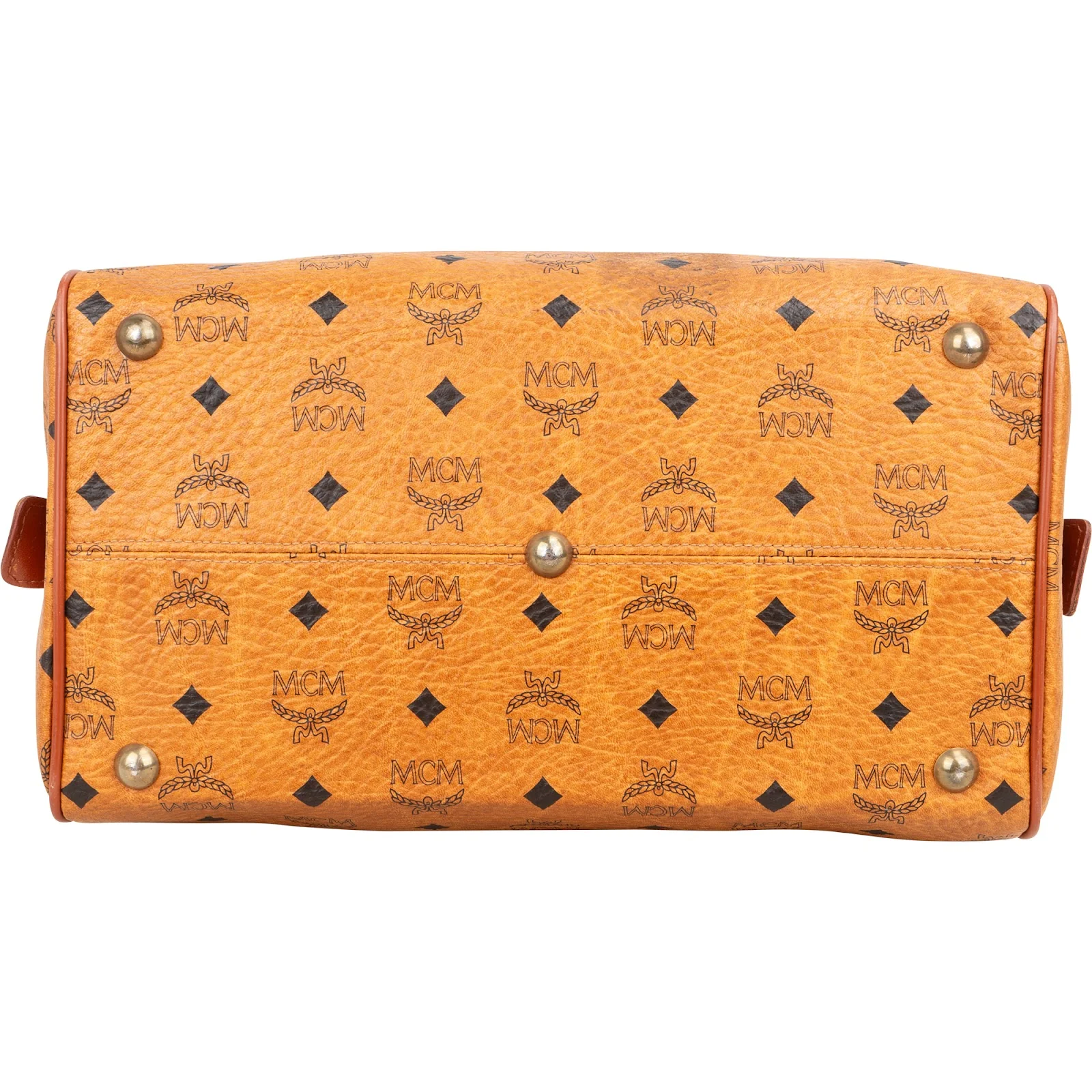 MCM Monogram Visetos Boston Handbag