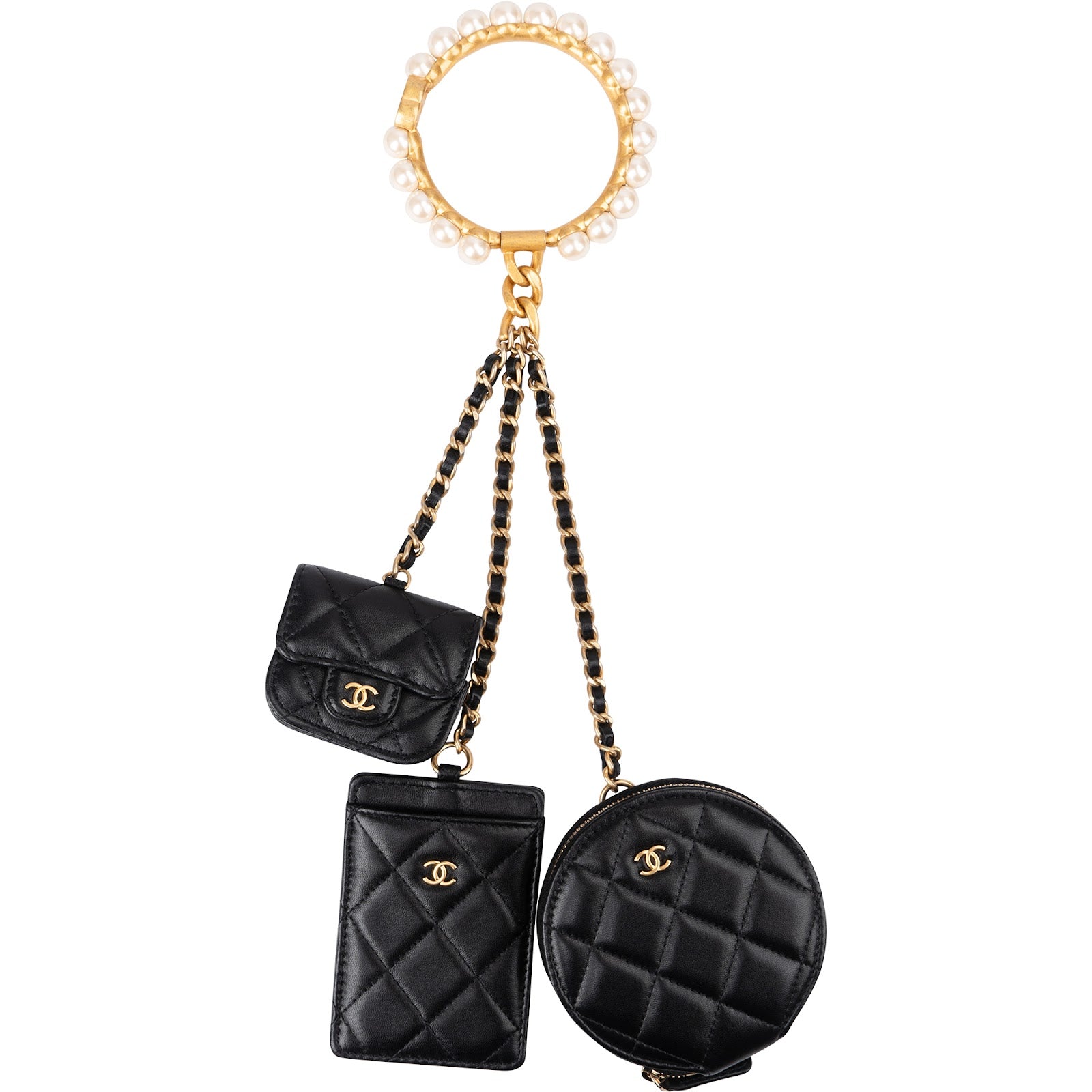 Chanel - Pearl Bracelet Multi Pouches  (Cardholder, Coins & AirPods)