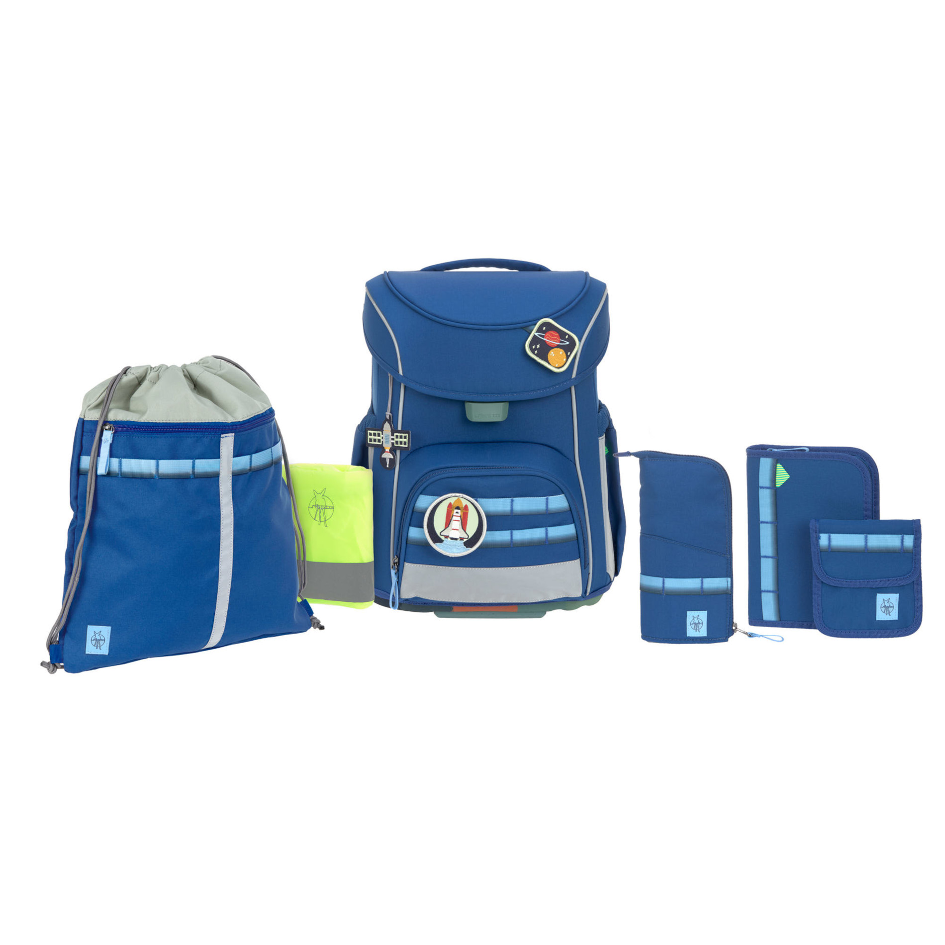 School Set Slim Unique Schulranzenset 6tlg. - dark blue