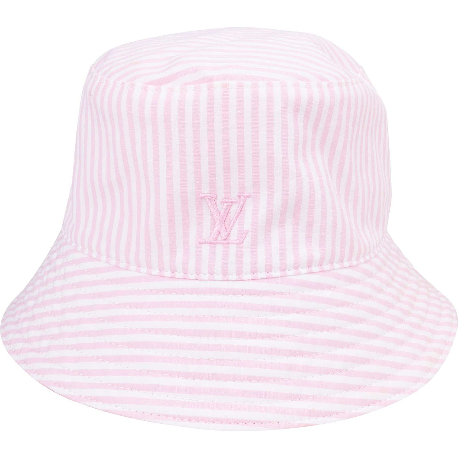 Louis Vuitton Multicolor Wool LV Embroidery Striped Reversible Bucket Hat