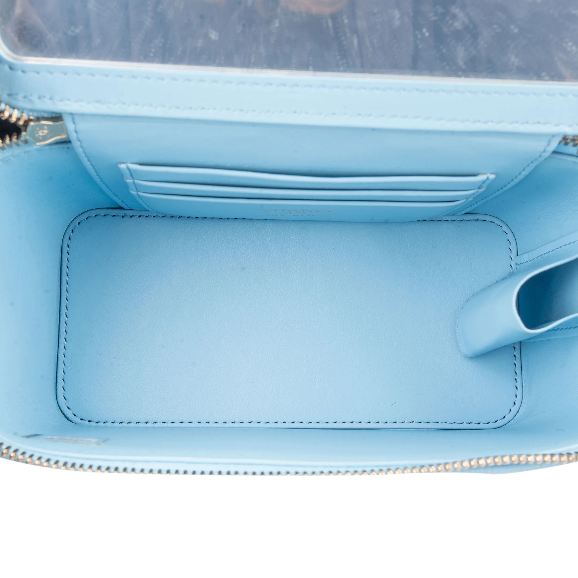 Chanel Quilted Caviar Leather Vanity Crossbody Bag