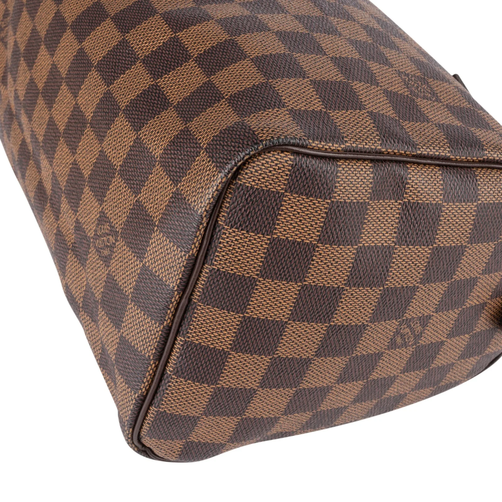 Louis Vuitton Monogram Damier Ebene Speedy 25 Boston Bag