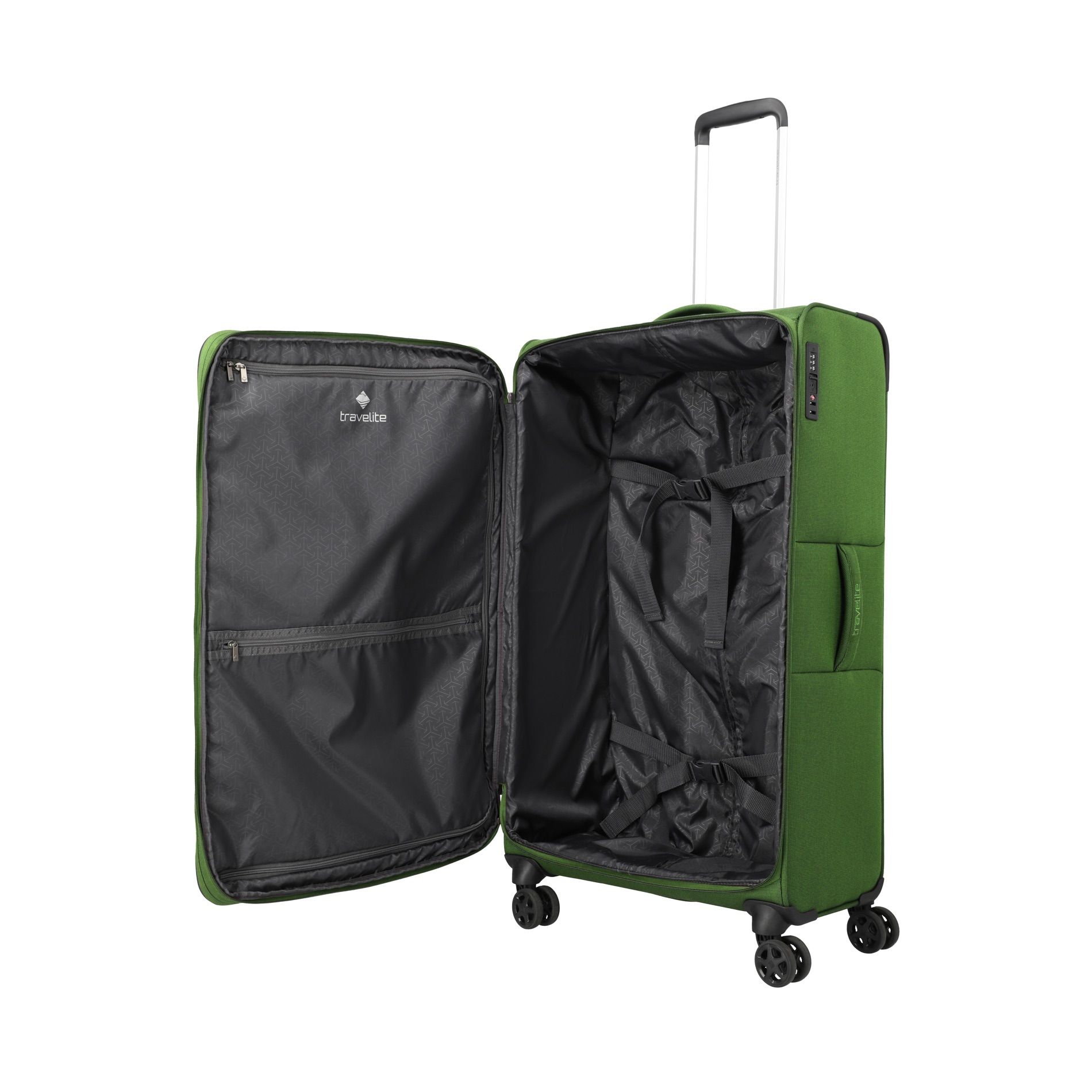 CUBIS Kofferset L/M/S erweiterbar + Beauty Case + Board Bag - Green