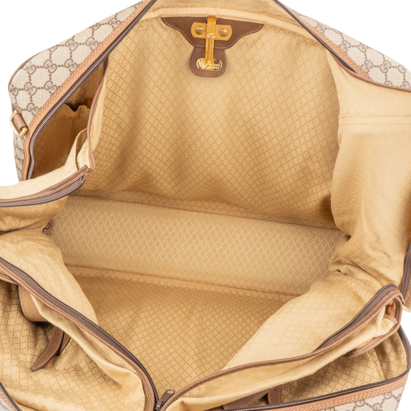 Gucci - GG Supreme Zip Around 55 Reisetasche