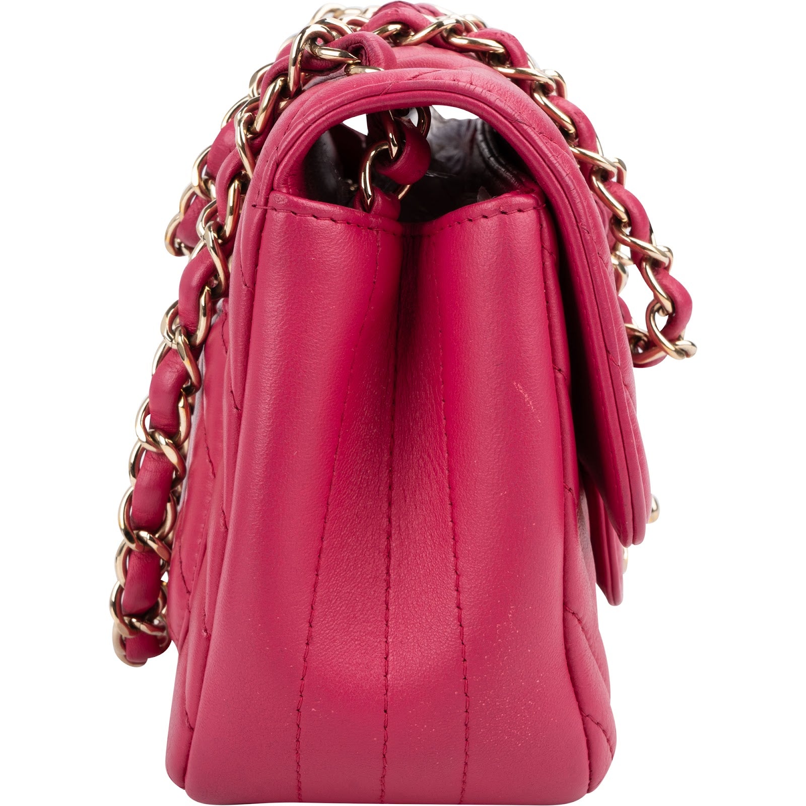Chanel Chevron Lambskin Rectangular Mini Flap Crossbody Bag
