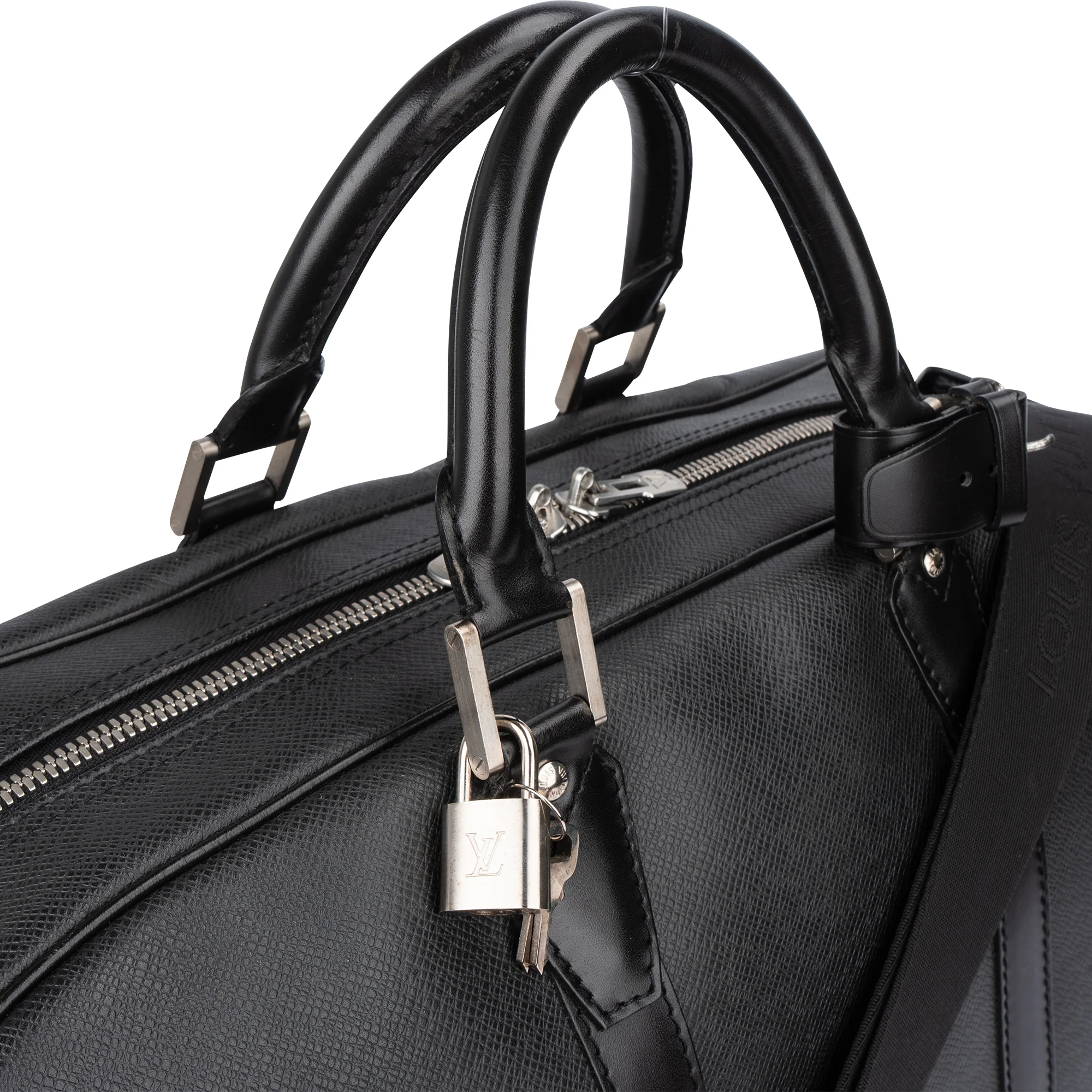 Louis Vuitton Noir Taiga Leather Kendall PM Reisetasche
