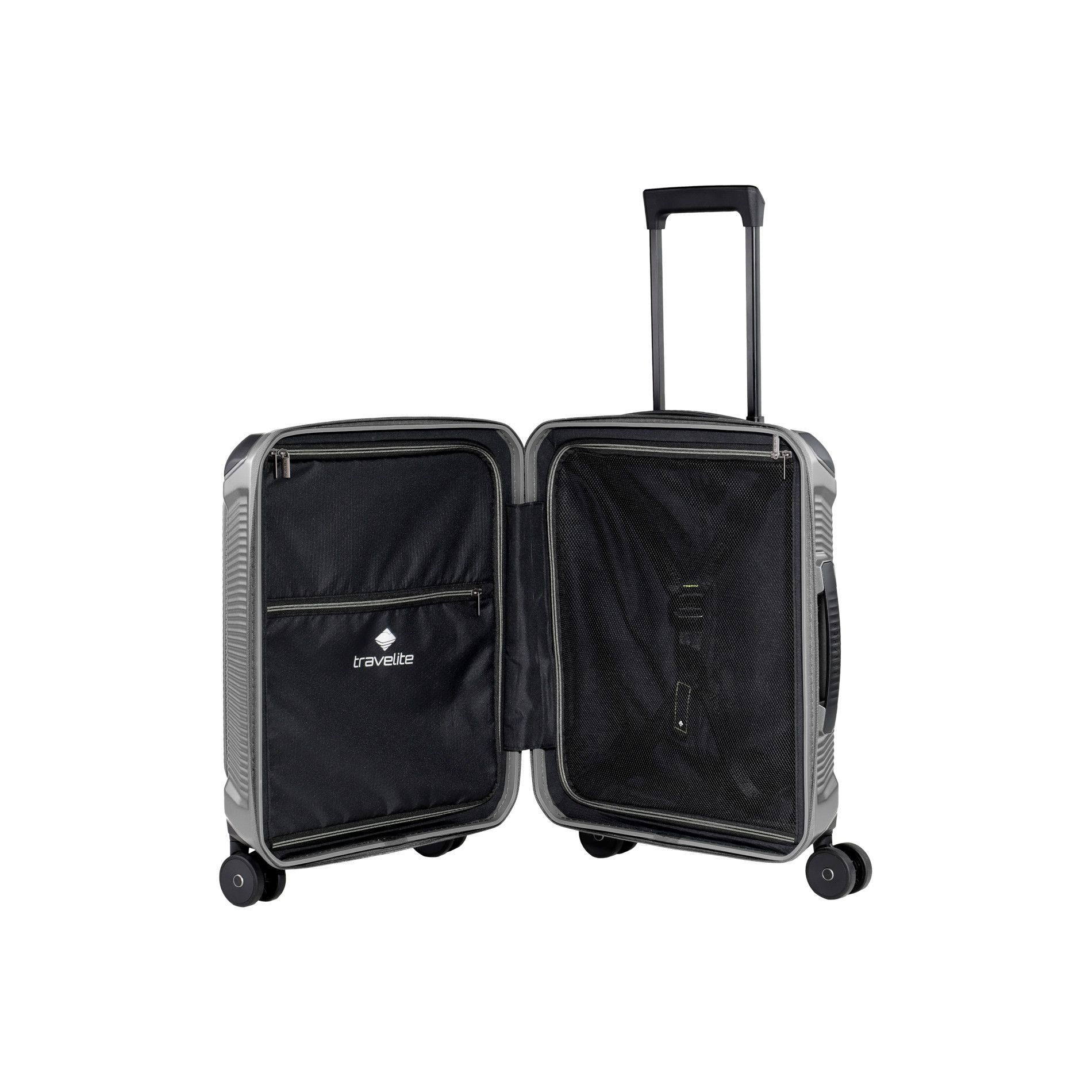 MILLENNIUM Handgepäck S (55cm) mit Vortasche - Silver