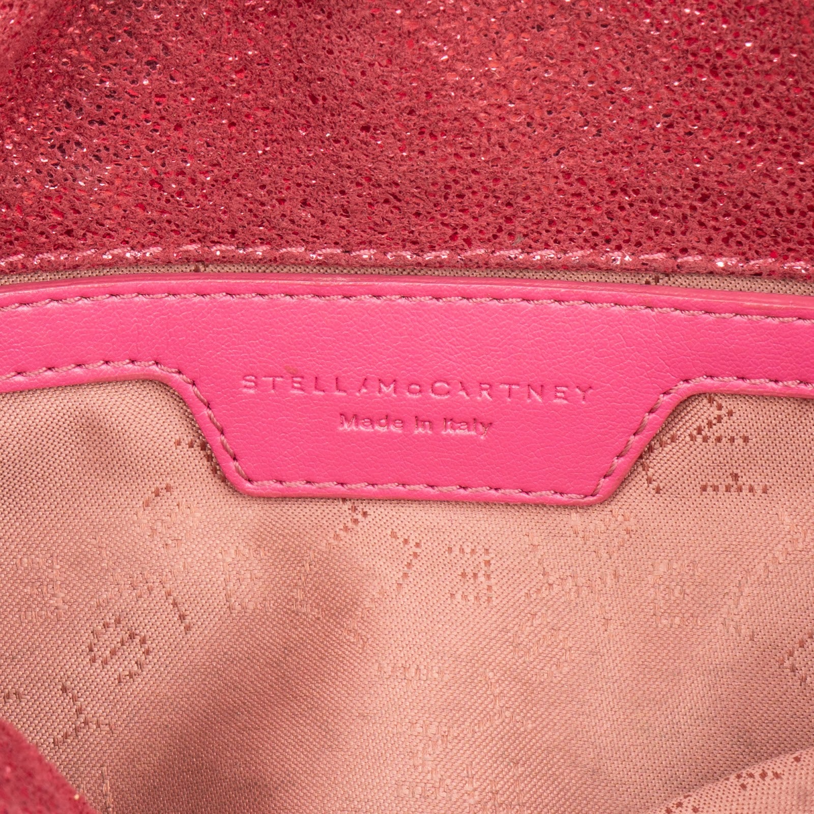 Stella McCartney Metallic Shaggy Small Falabella Fold Over Crossbody Bag