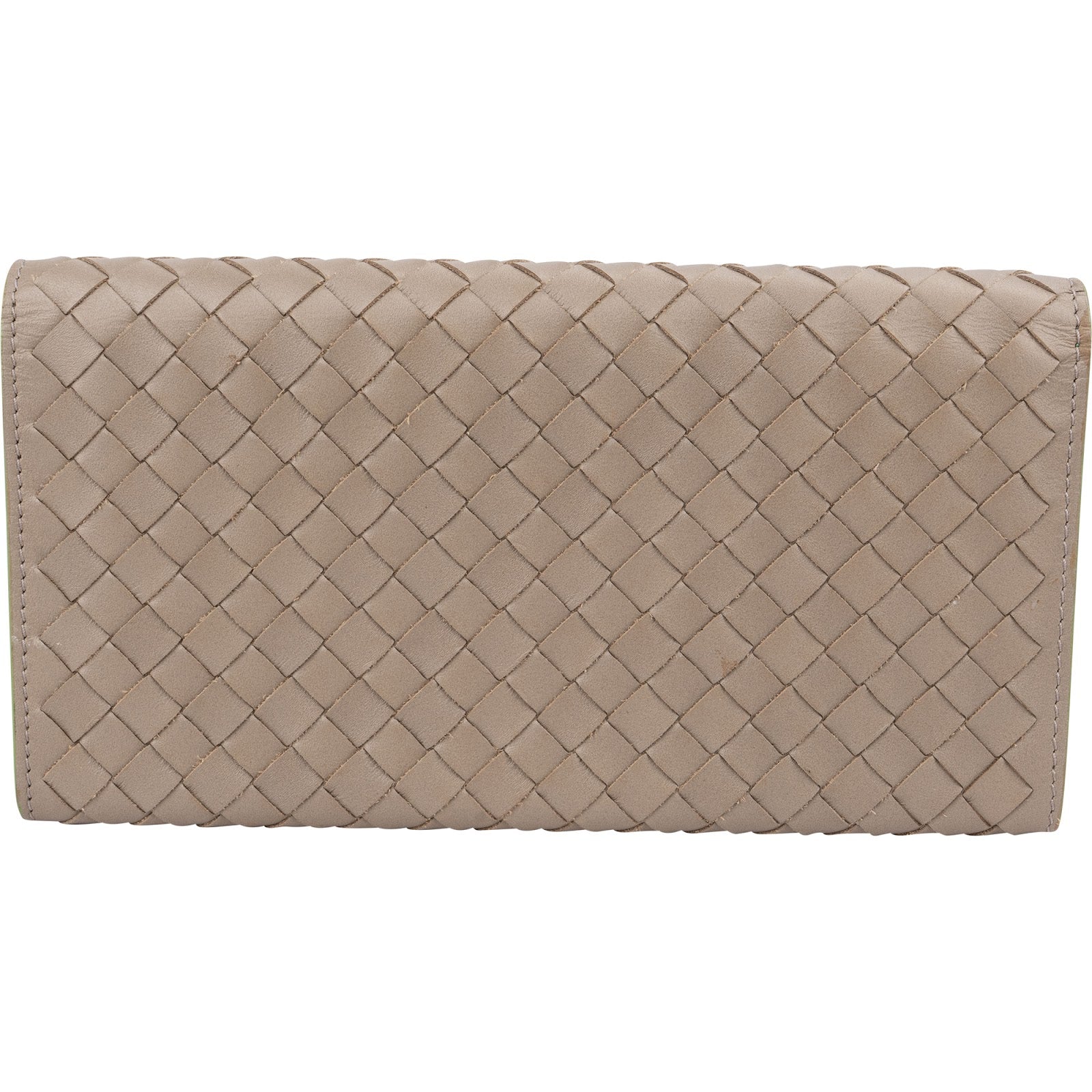 Bottega Veneta Bicolor Intrecciato Leather Wallet
