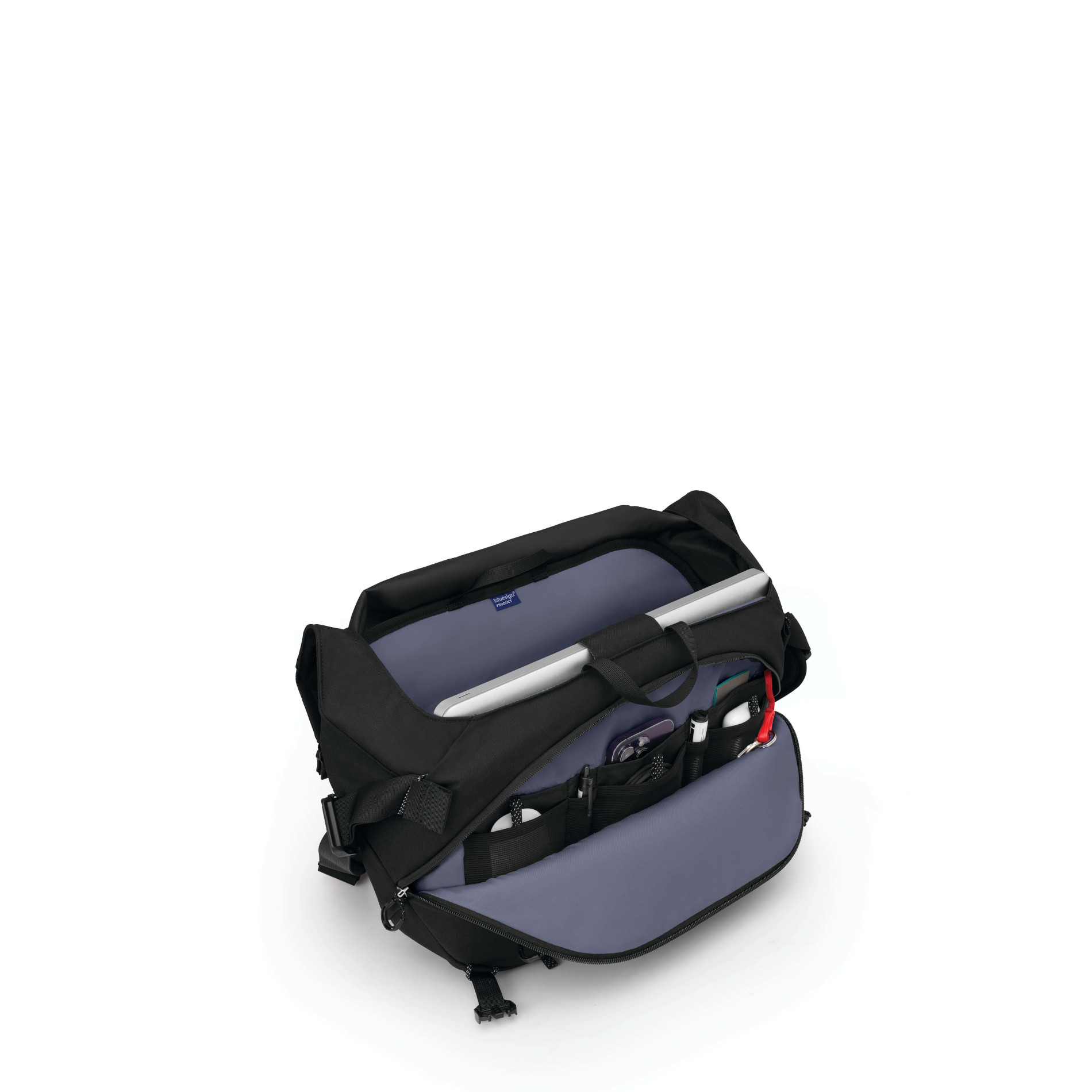 Metron Messenger Bag 18 - Black Anchor Blue OS